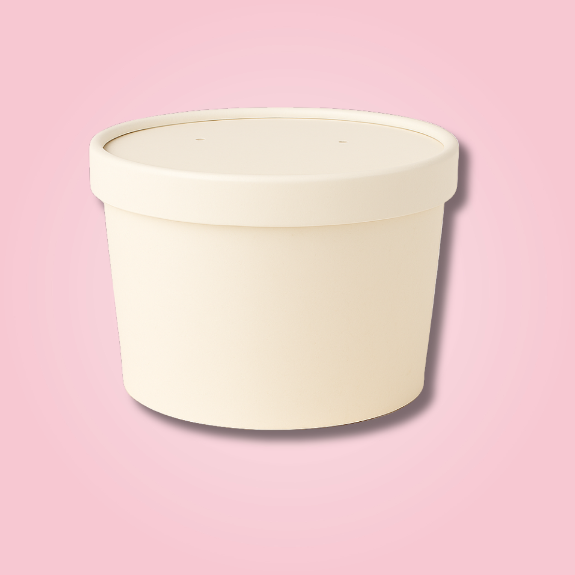 WHITE PAPER CURRY CONTAINER WITH PAPER LID 500 ML