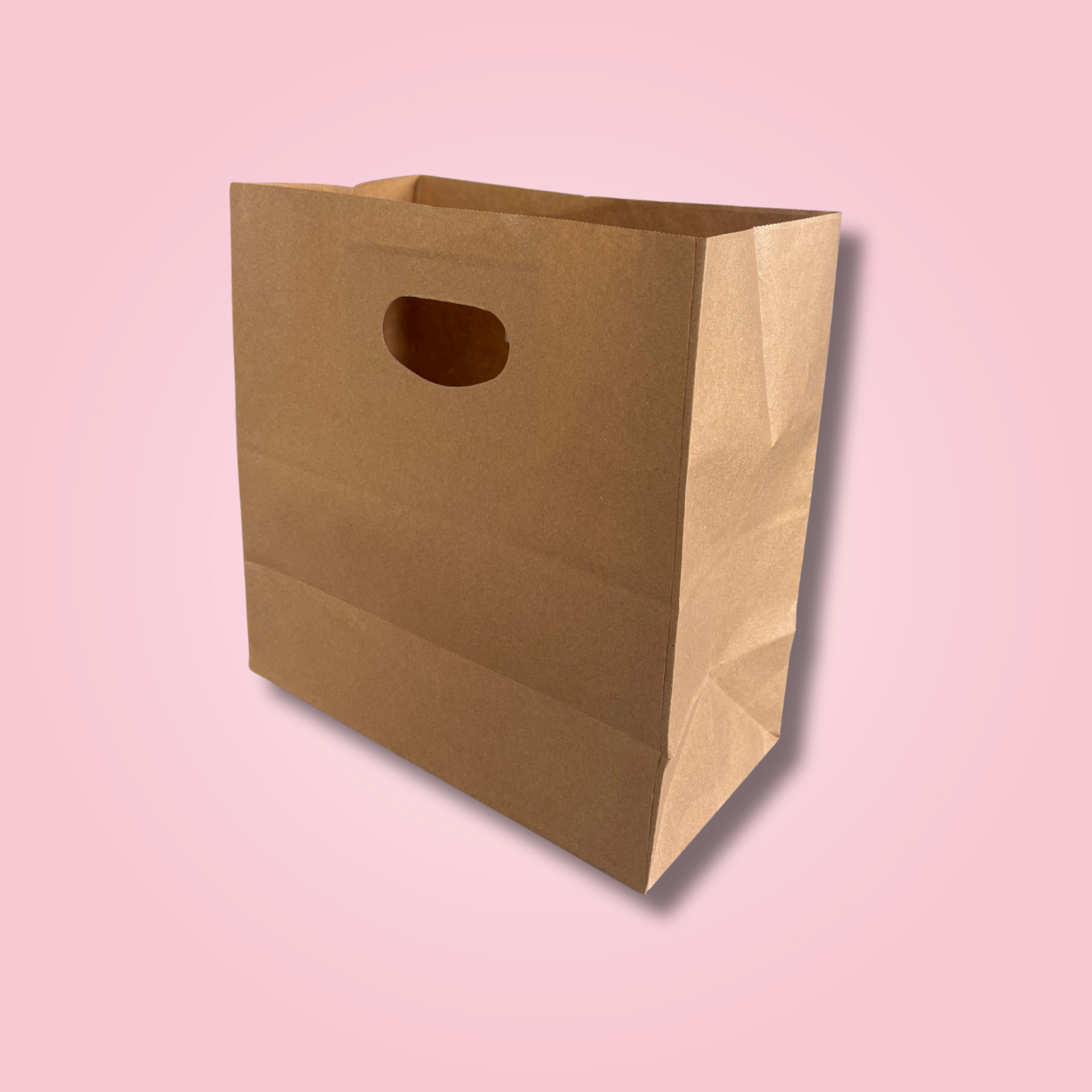 BROWN D CUT BAG 29x15x30 cm