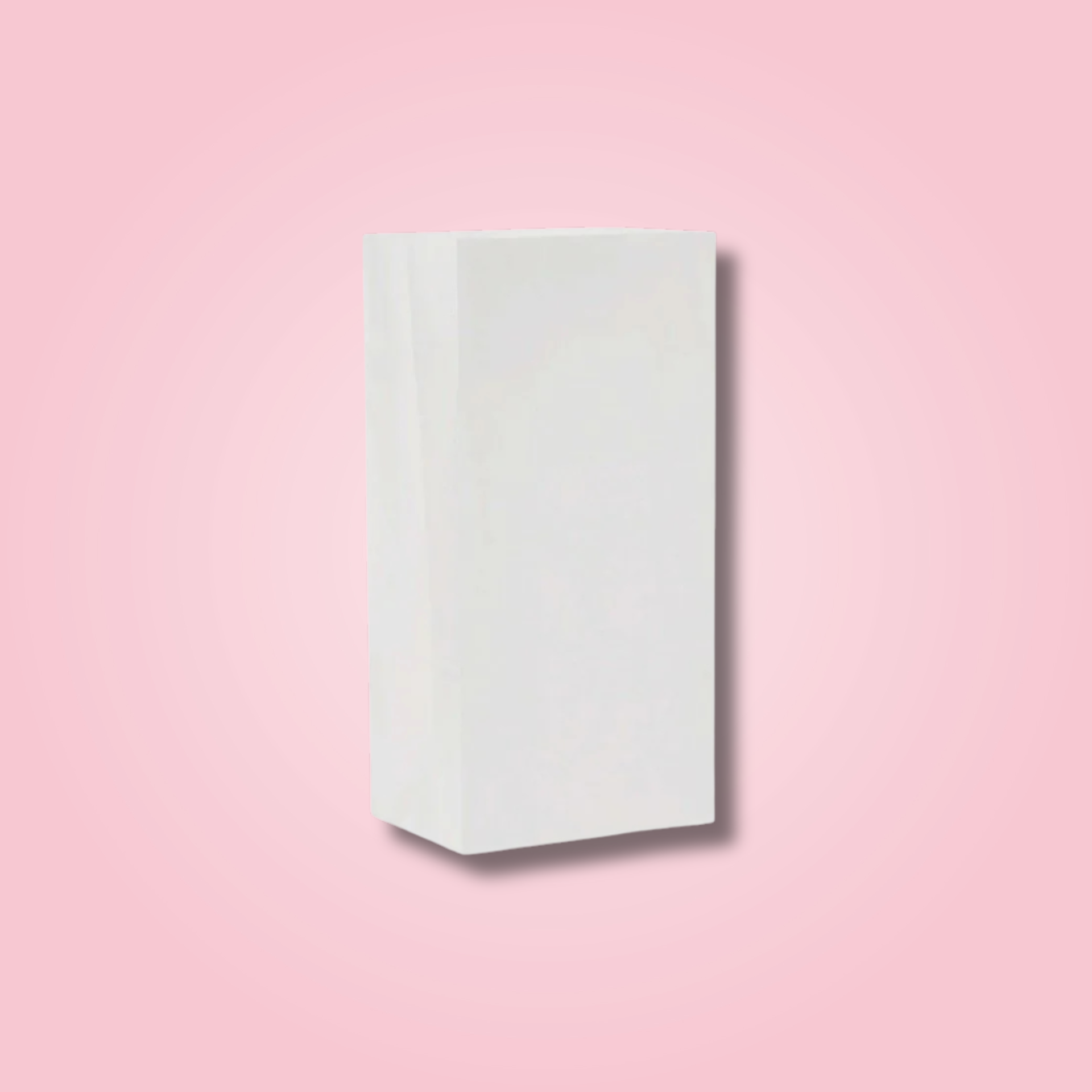 WHITE SQUARE BOTTOM BAG 21X12X31CM