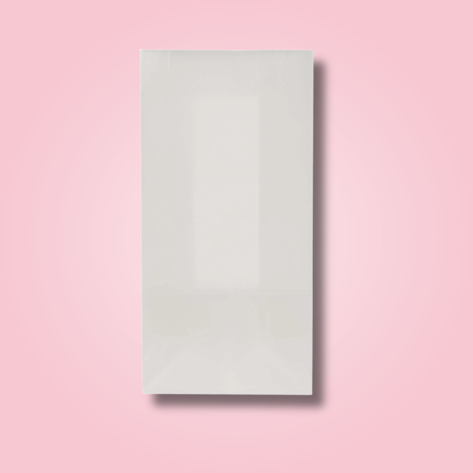 WHITE SQUARE BOTTOM BAG 21X12X31CM