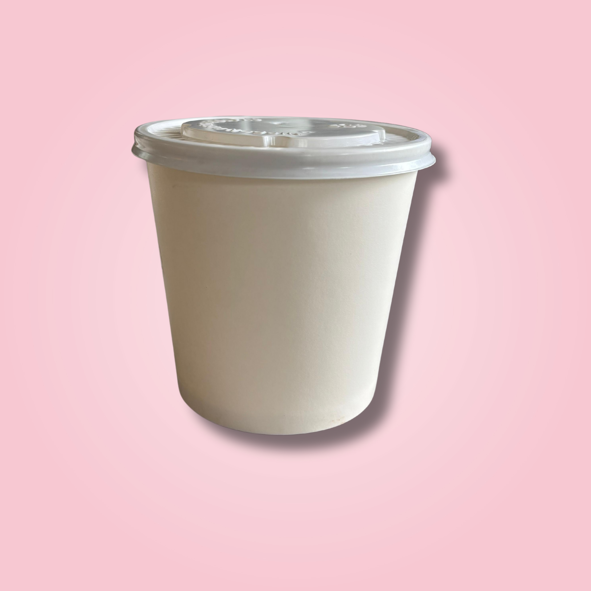 WHITE PAPER CURRY CONTAINER WITH PS LID 750ML