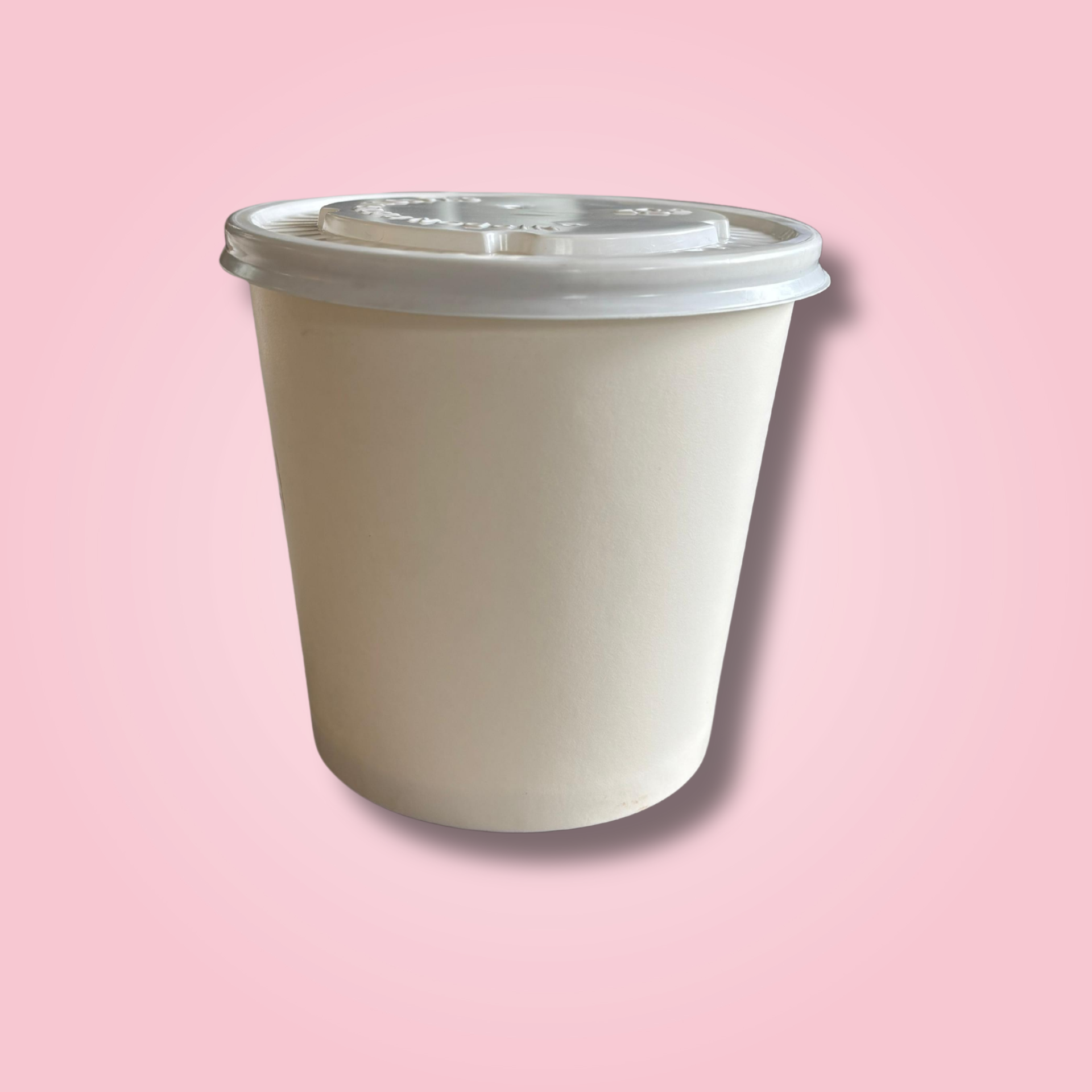 WHITE PAPER CURRY CONTAINER WITH PS LID 750ML