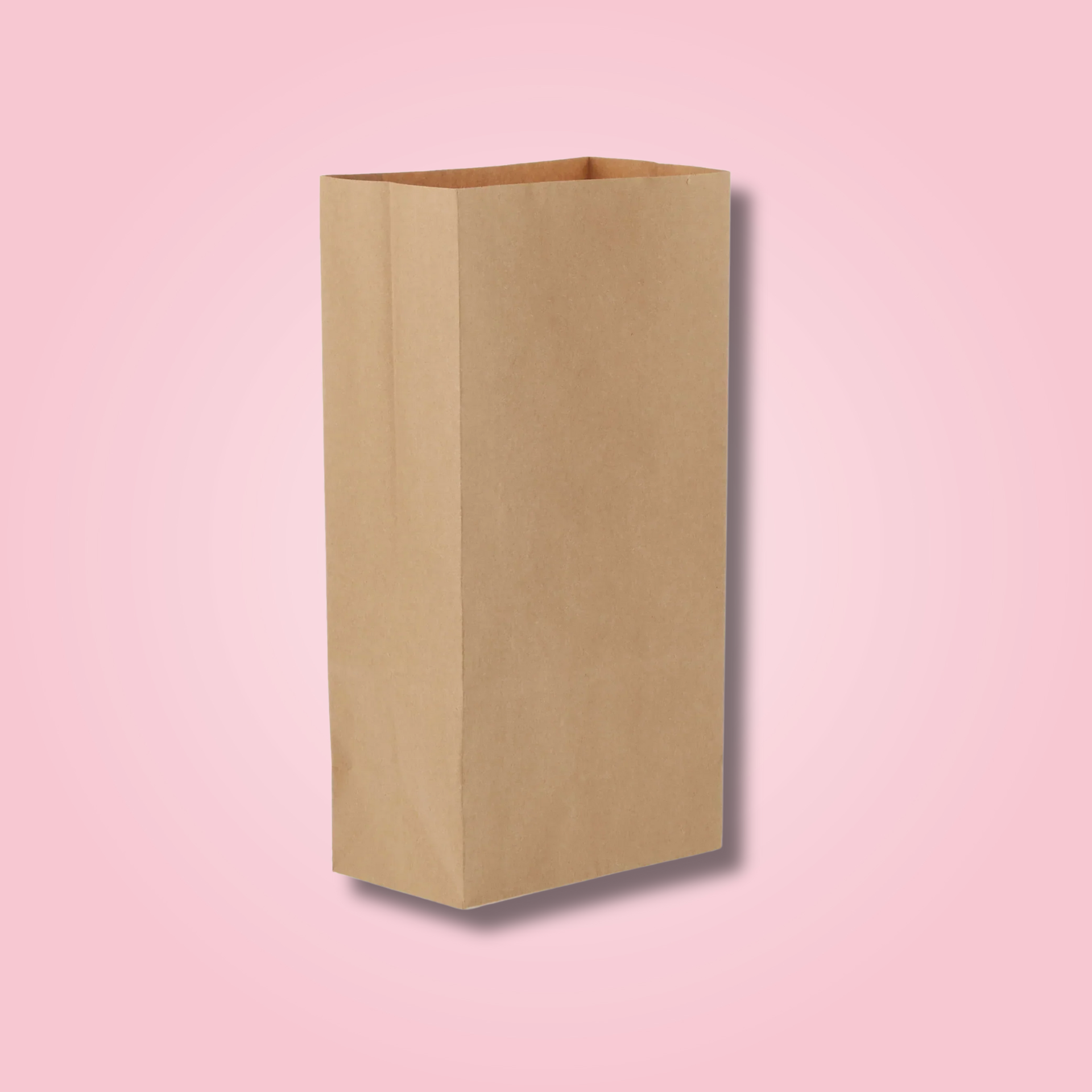 BROWN SQUARE BOTTOM BAG 18X11X33.5 CM