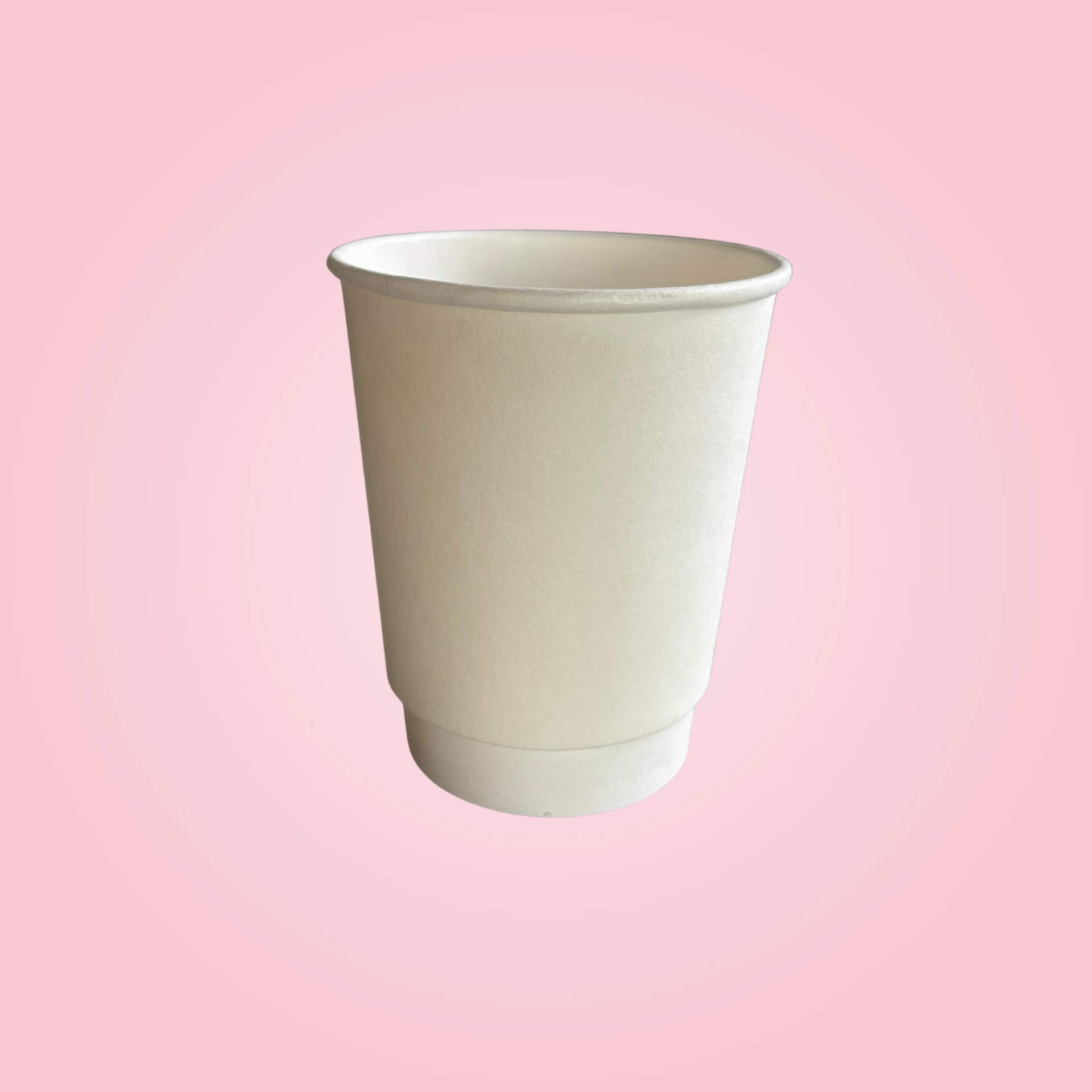 WHITE DOUBLE WALL PAPER CUPS 360 ML