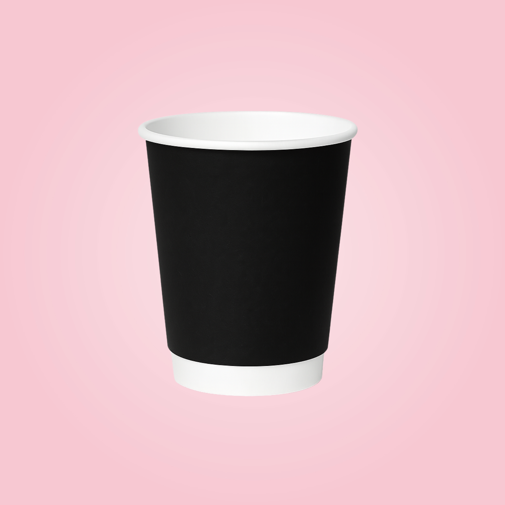 BLACK DOUBLE WALL PAPER CUPS 240 ML