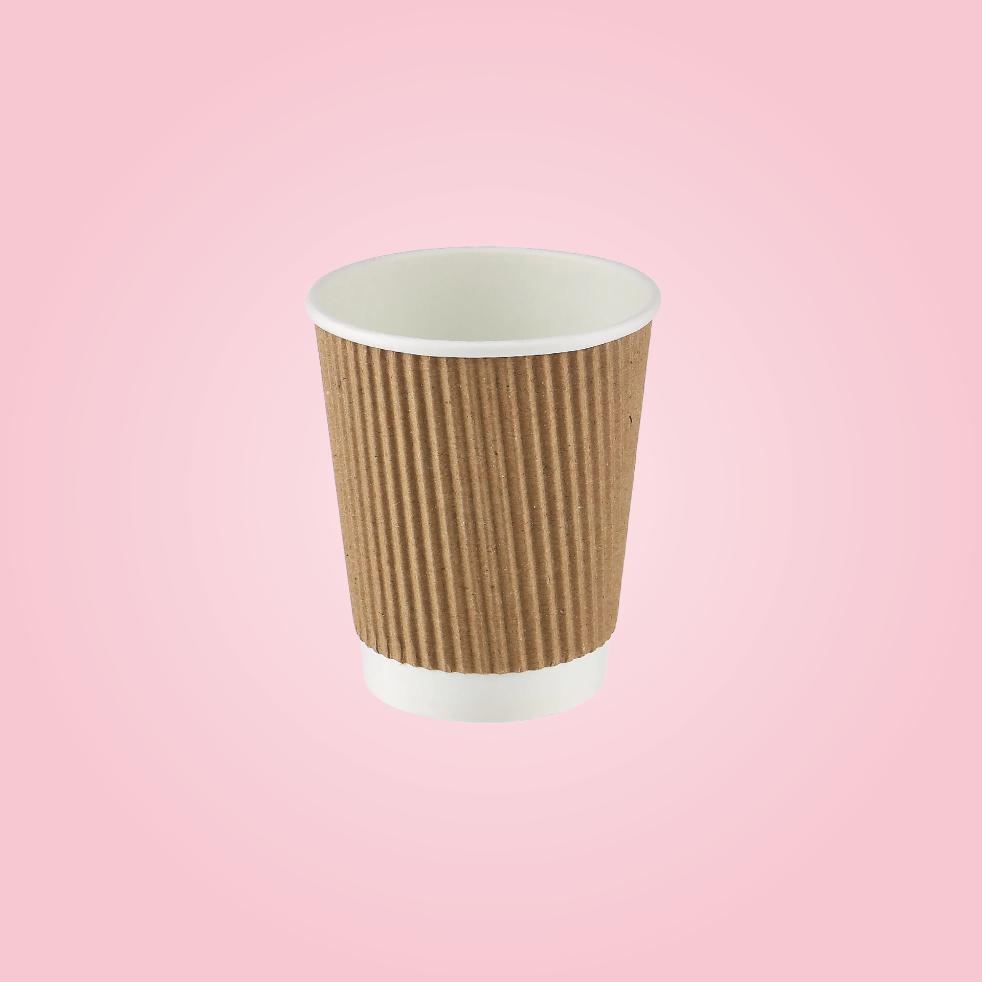 BROWN RIPPLED PAPER CUPS 180 ML