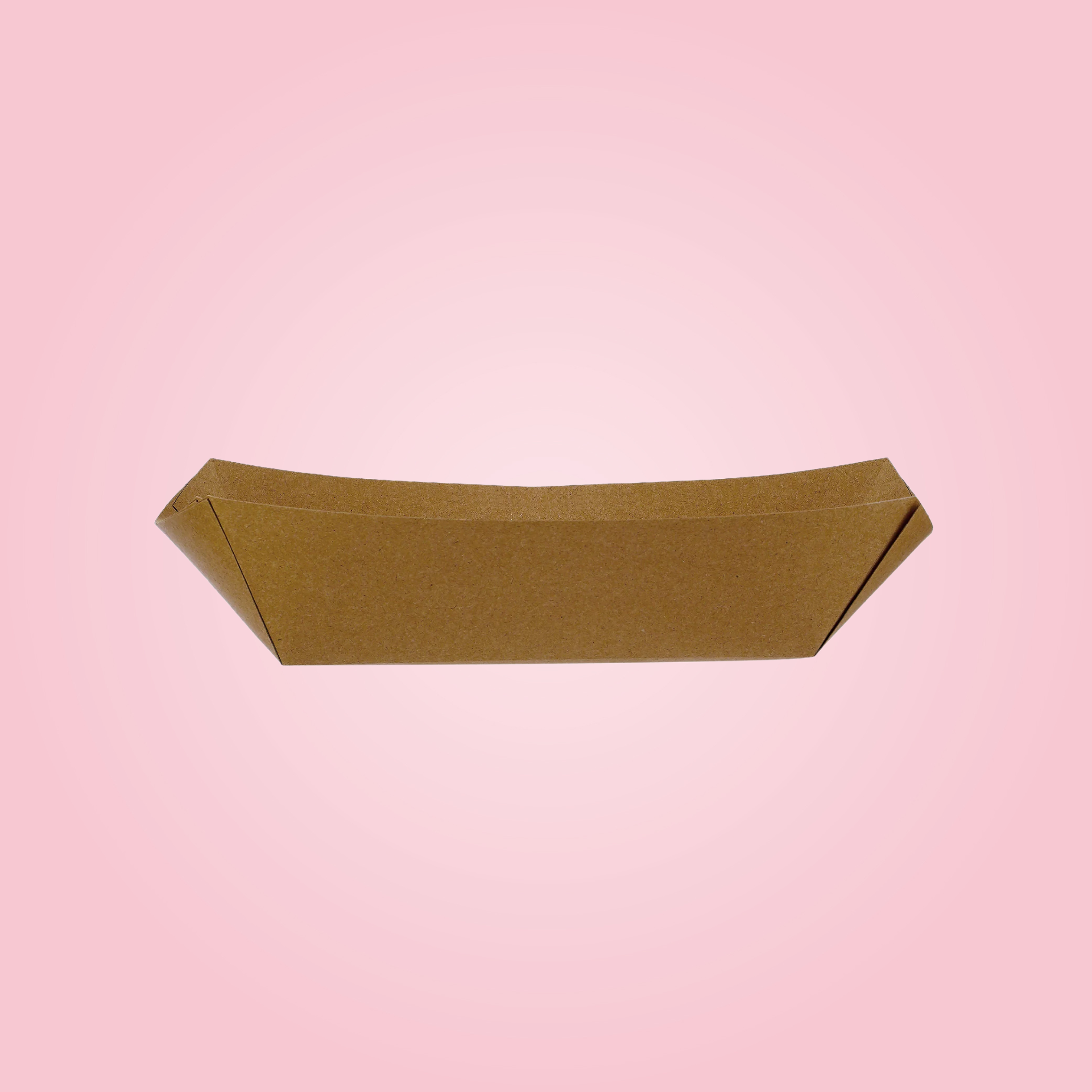 KRAFT BROWN BOAT TRAY 4 INCH