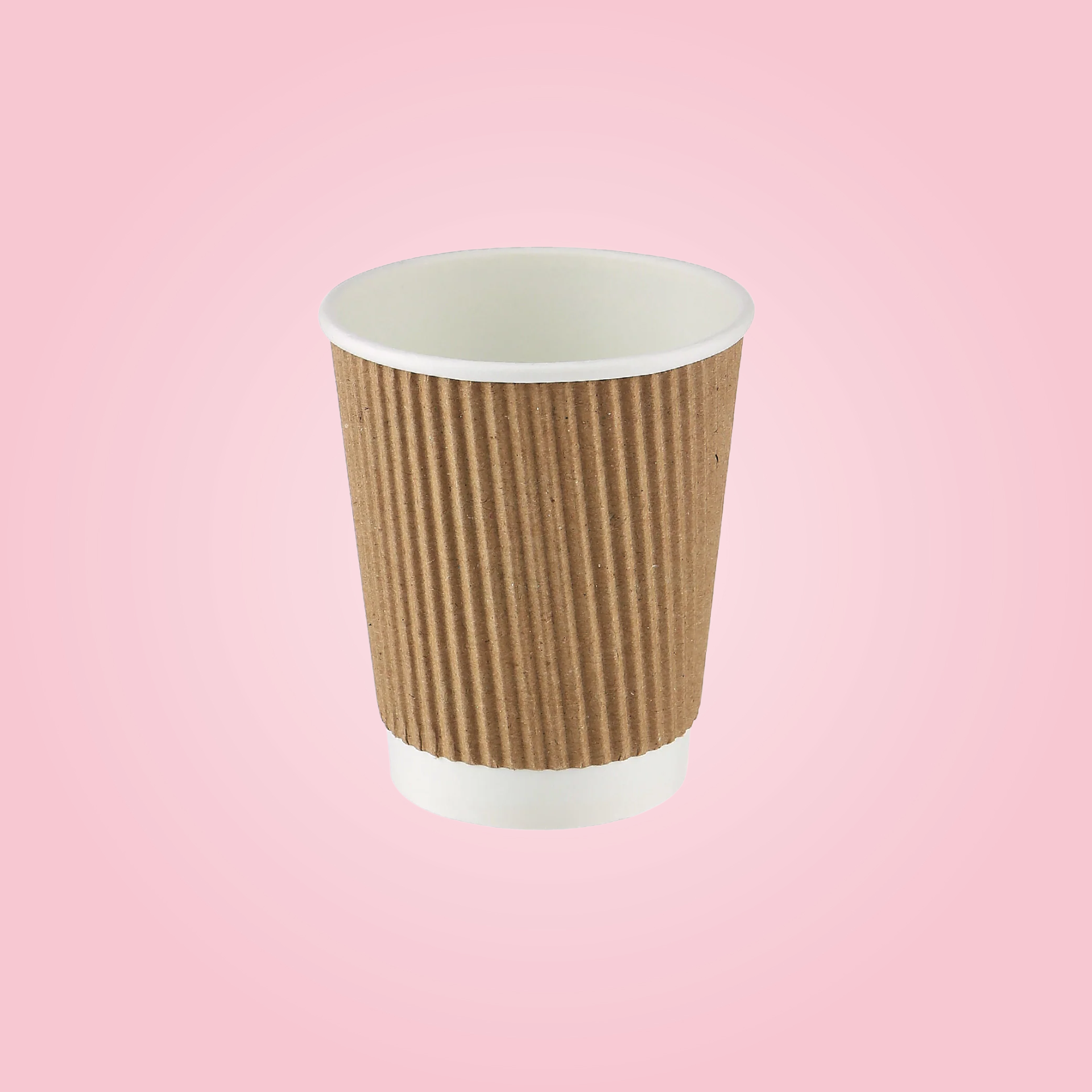 BROWN RIPPLED PAPER CUPS 240 ML