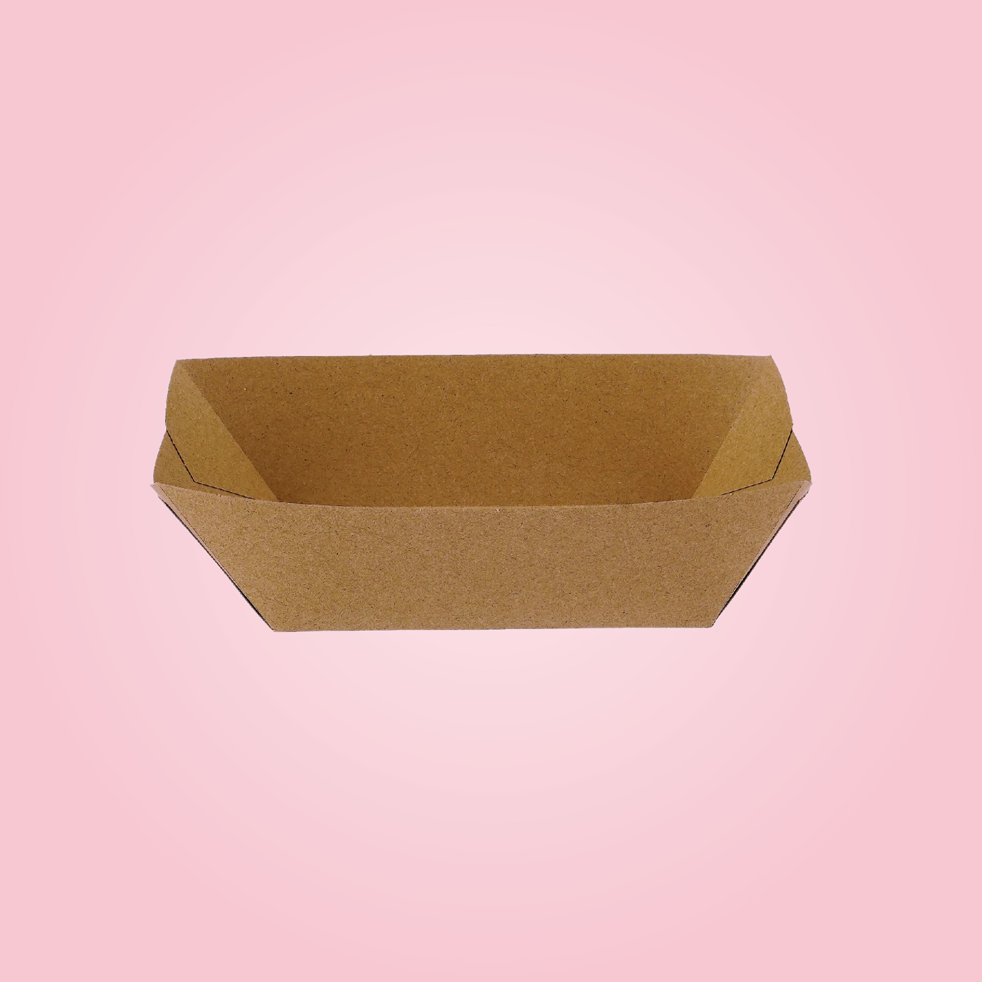KRAFT BROWN BOAT TRAY 4 INCH