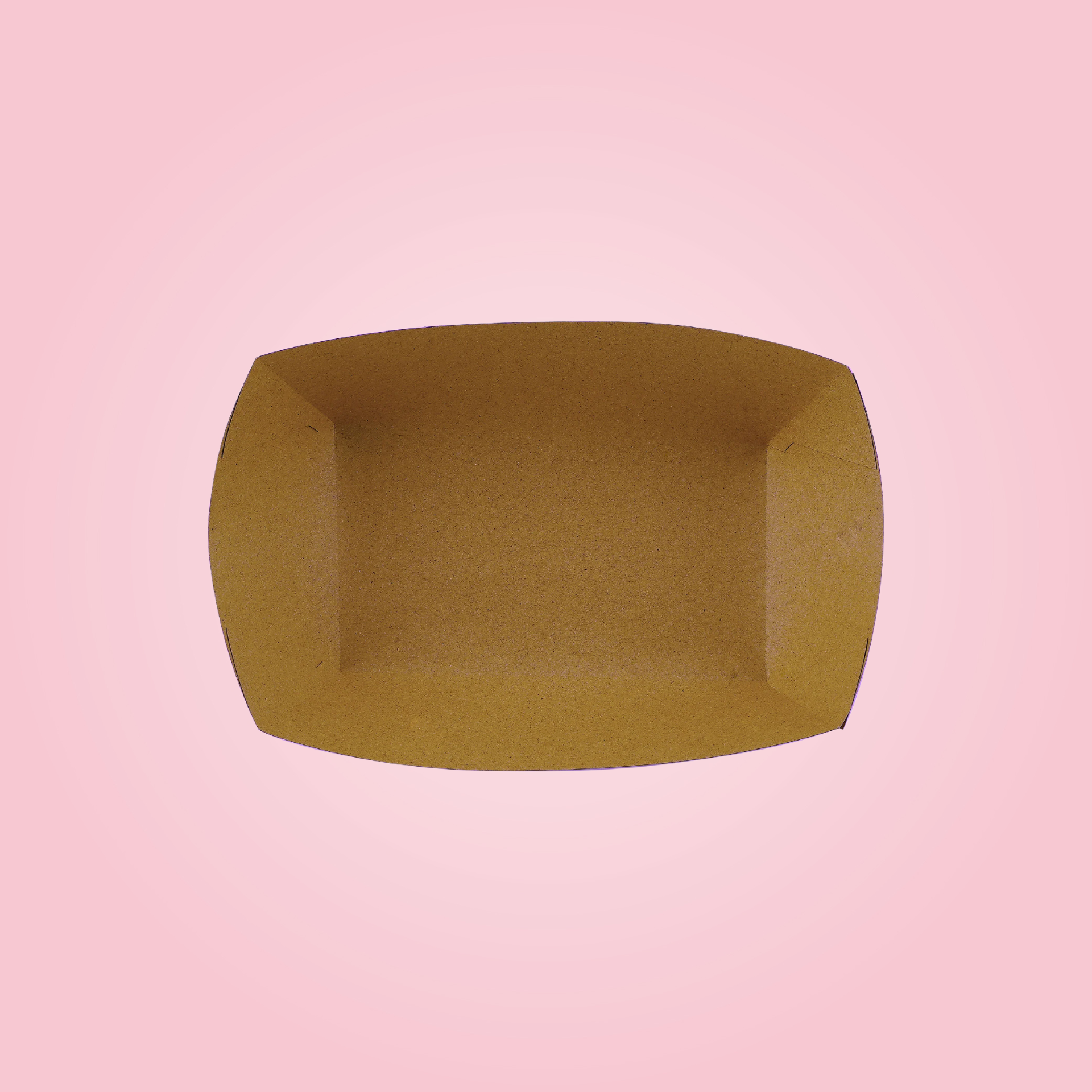 KRAFT BROWN BOAT TRAY 4 INCH