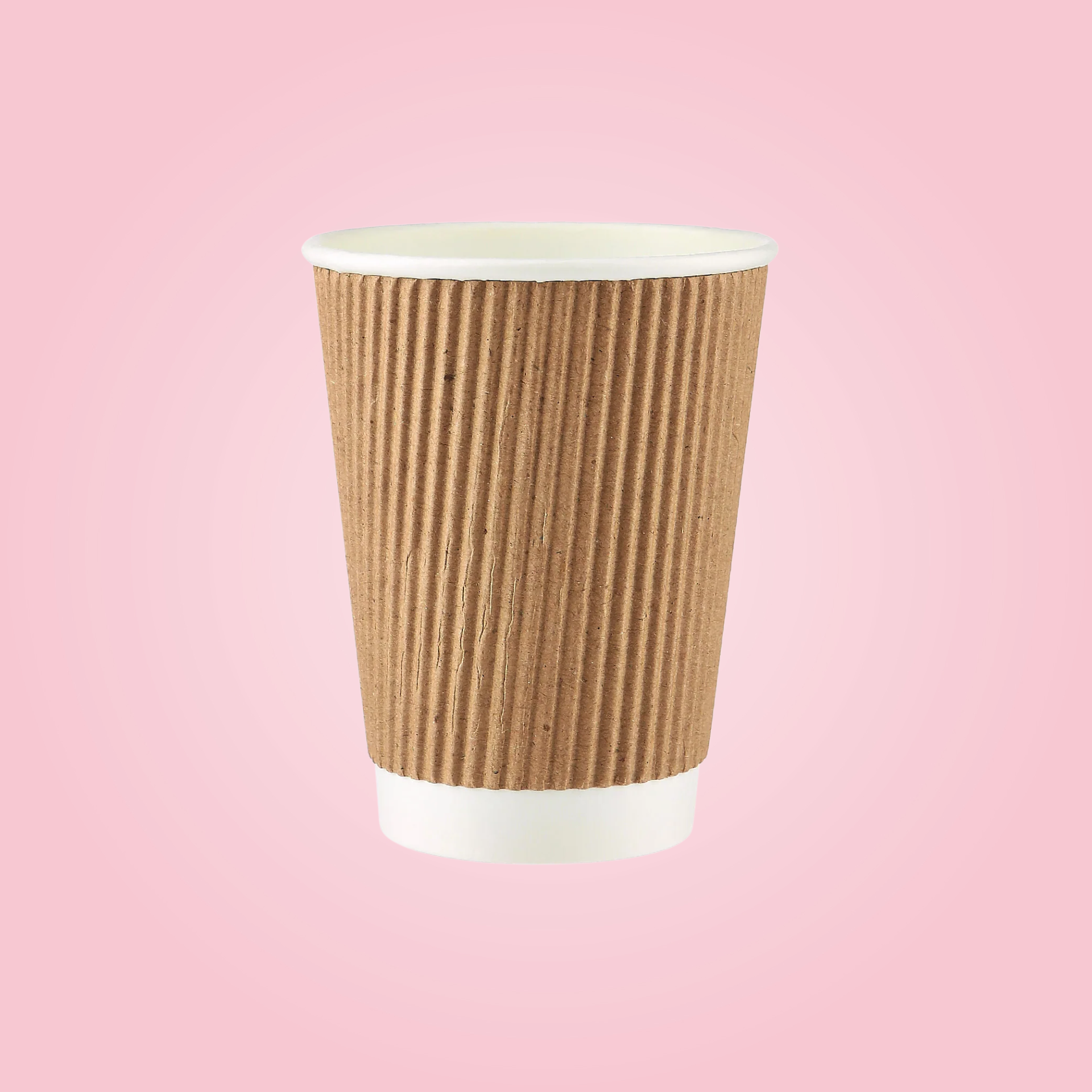 BROWN RIPPLED PAPER CUPS 240 ML