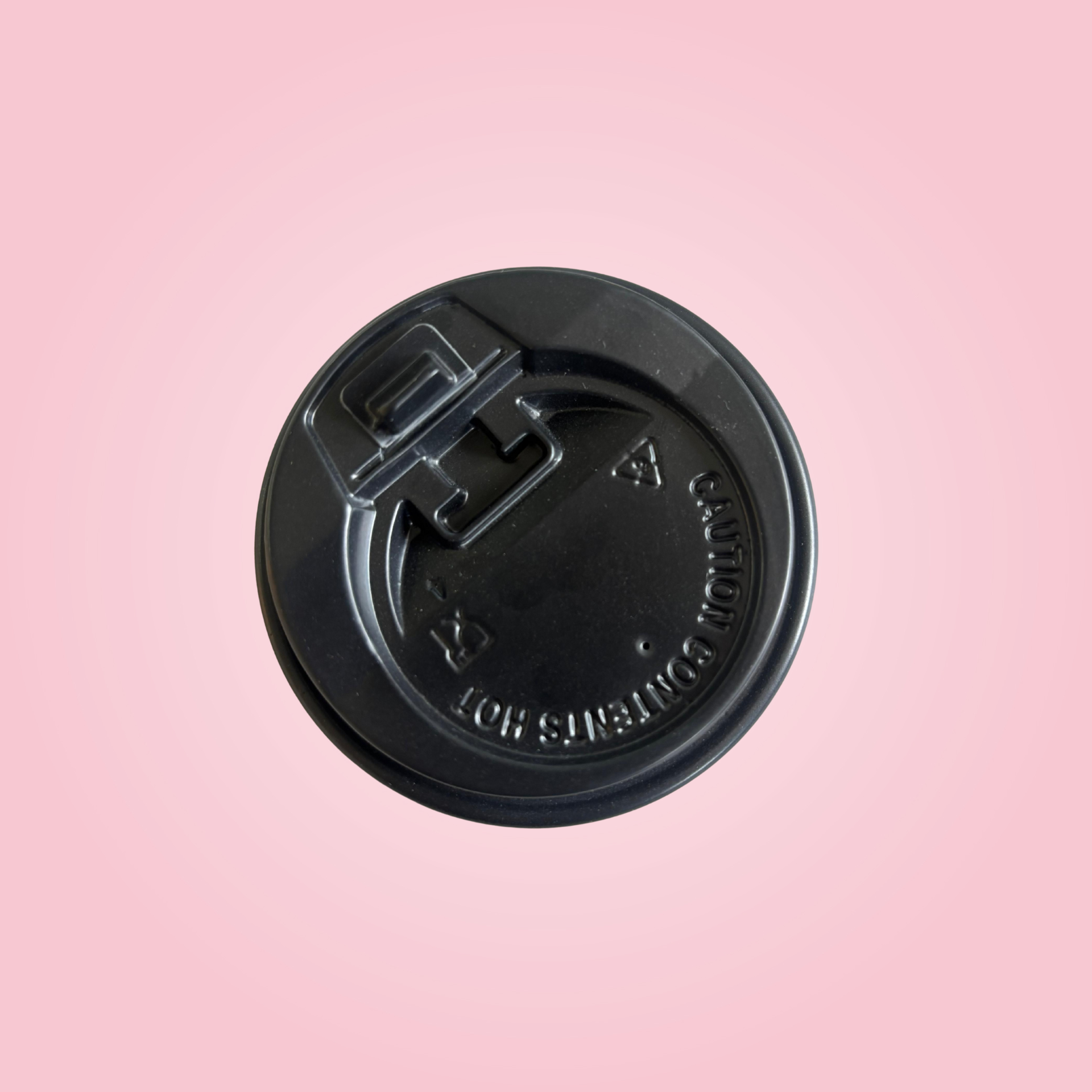BLACK LOCKABLE LIDS-90 MM