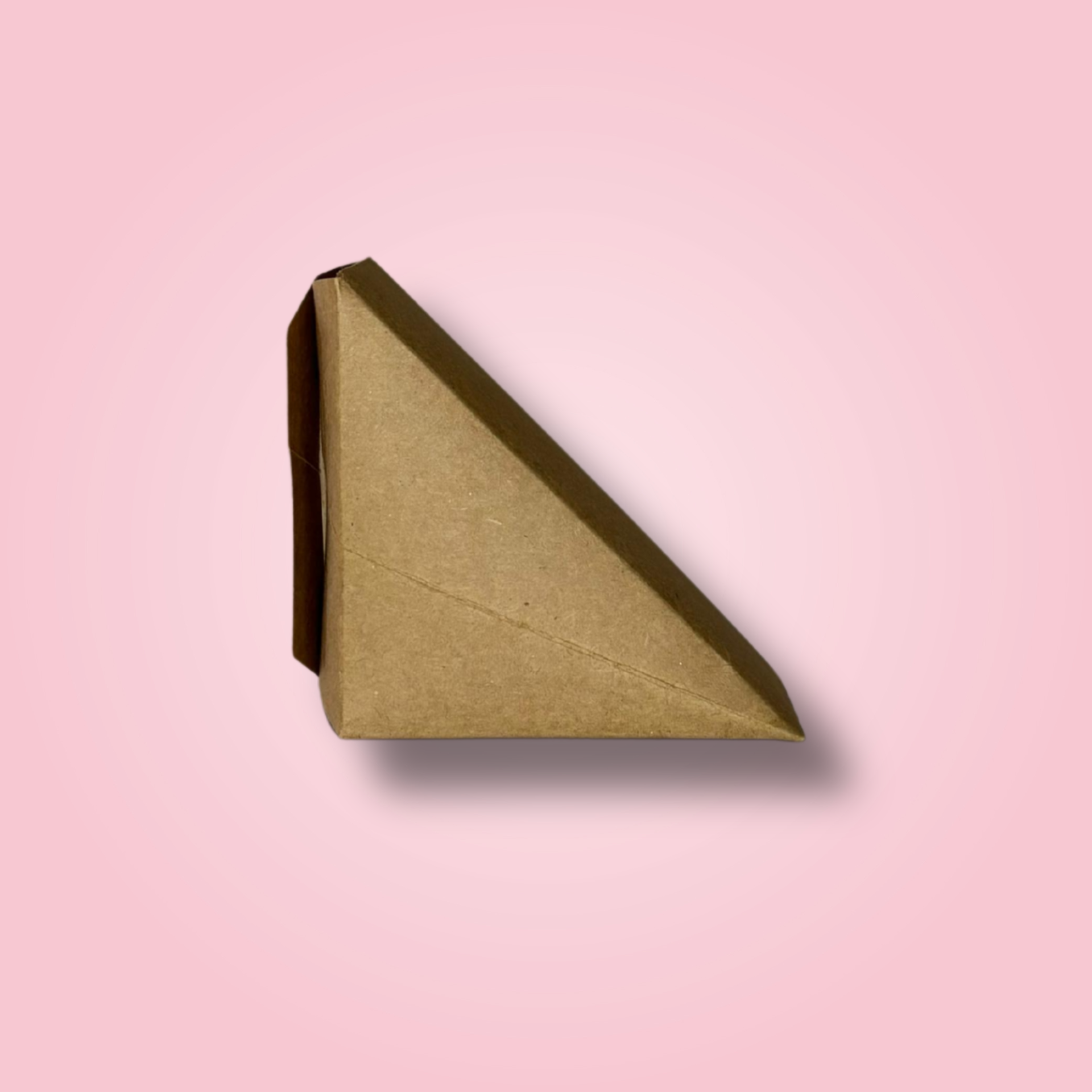 KRAFT SANDWICH WEDGE BOX WITHOUT WINDOW