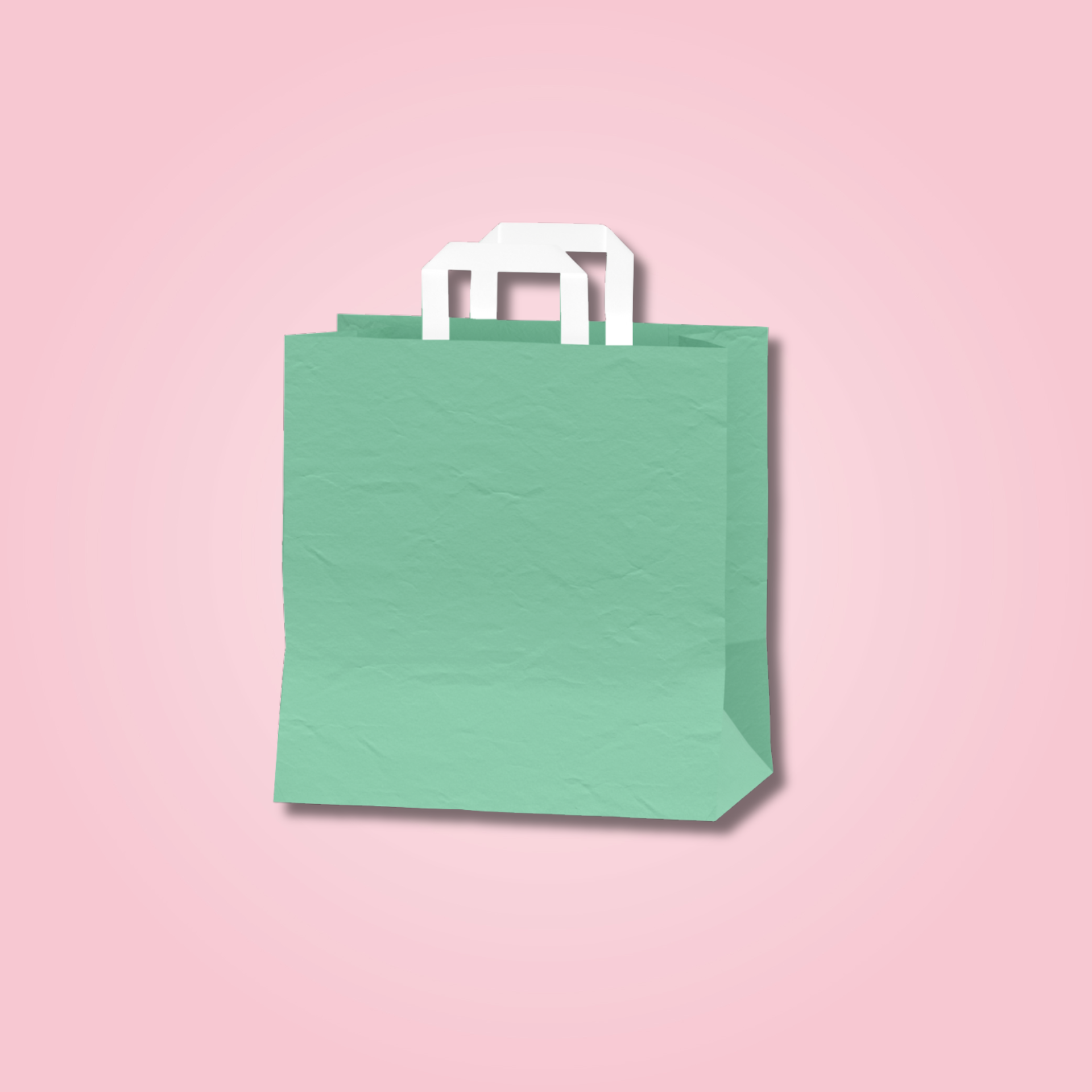 RETAIL GREEN PAPER BAG 24X12.5X36 CM
