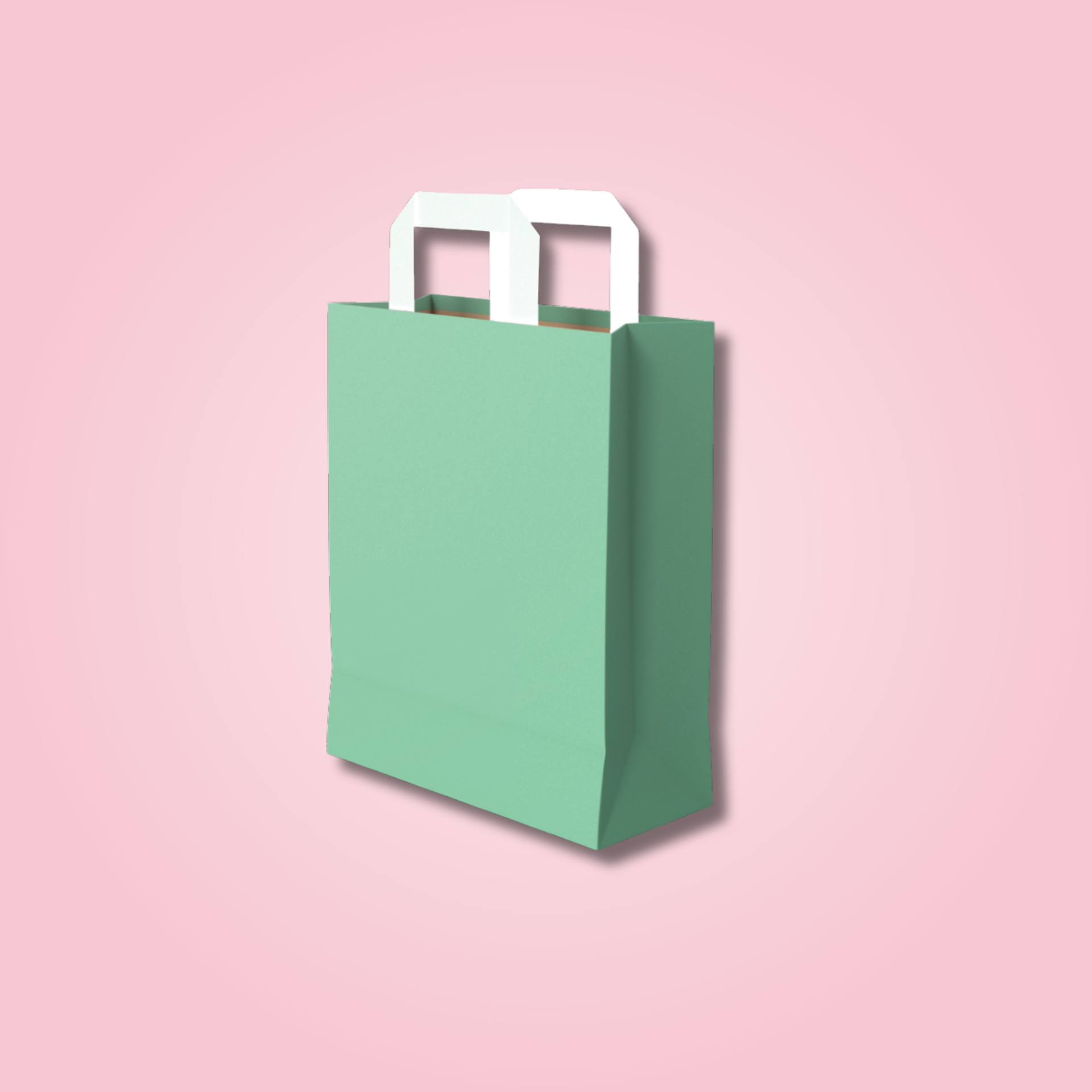 RETAIL GREEN PAPER BAG 24X12.5X36 CM