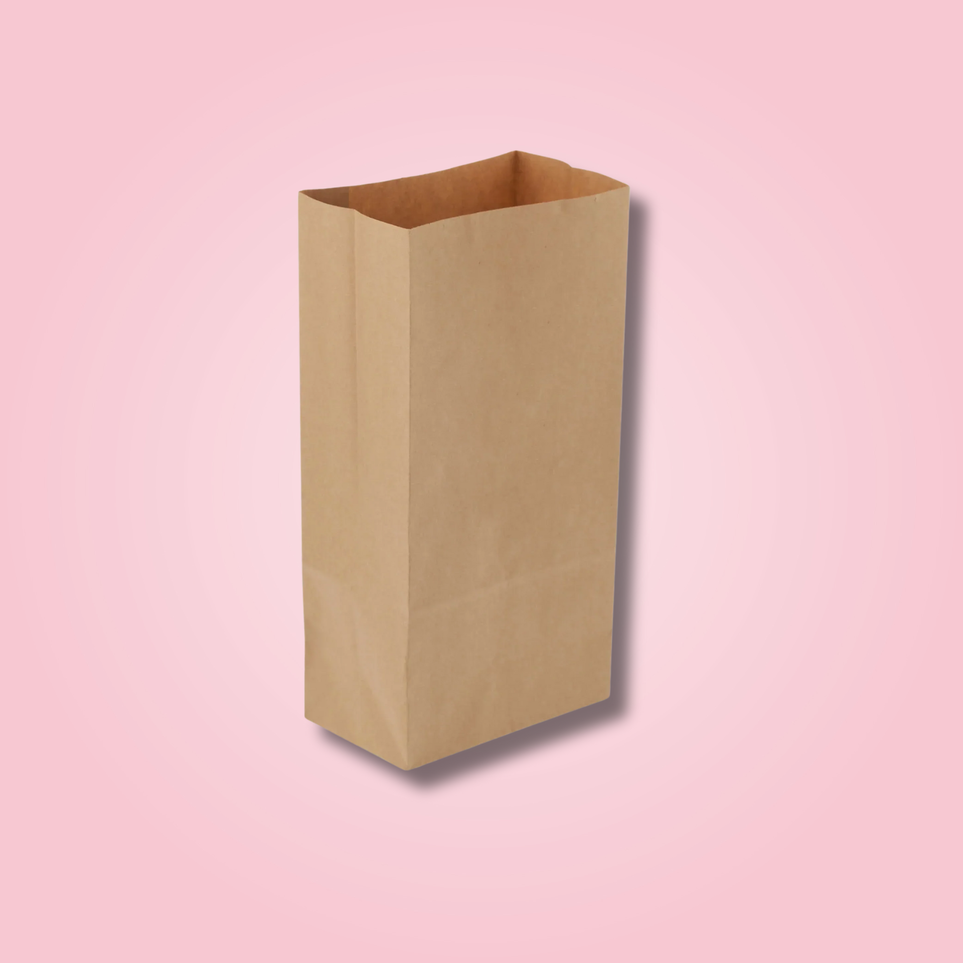 BROWN SQUARE BOTTOM BAG 18X11X33.5 CM
