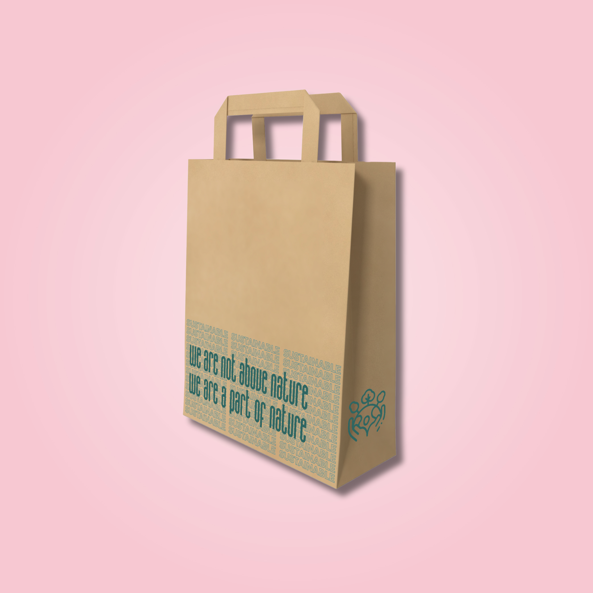NATURE MEDIUM BROWN BAG 24X12.5X36 CM