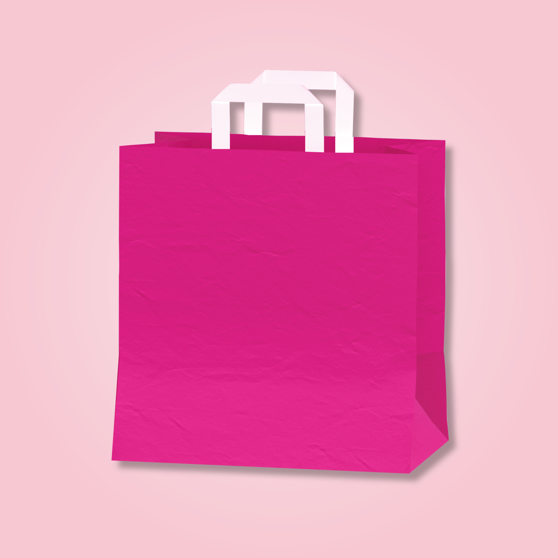 RETAIL PINK PAPER BAG 24X12.5X36 CM