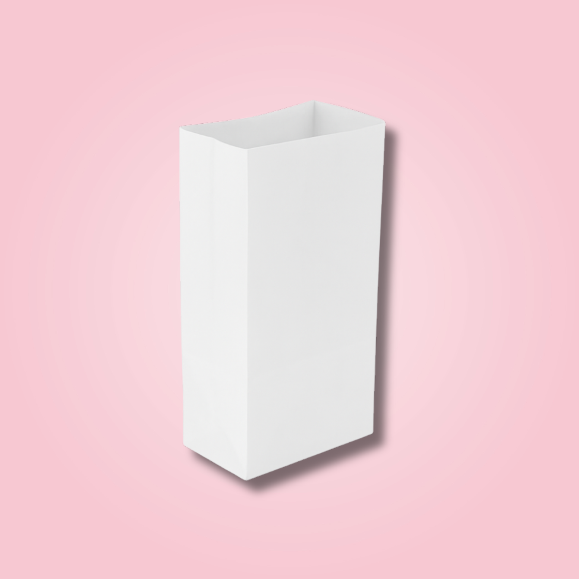 WHITE SQUARE BOTTOM BAG 21X12X31CM