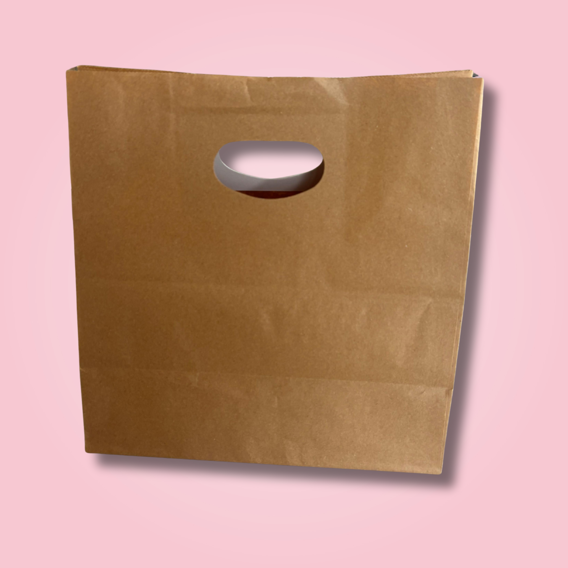 BROWN D CUT BAG 29x15x30 cm