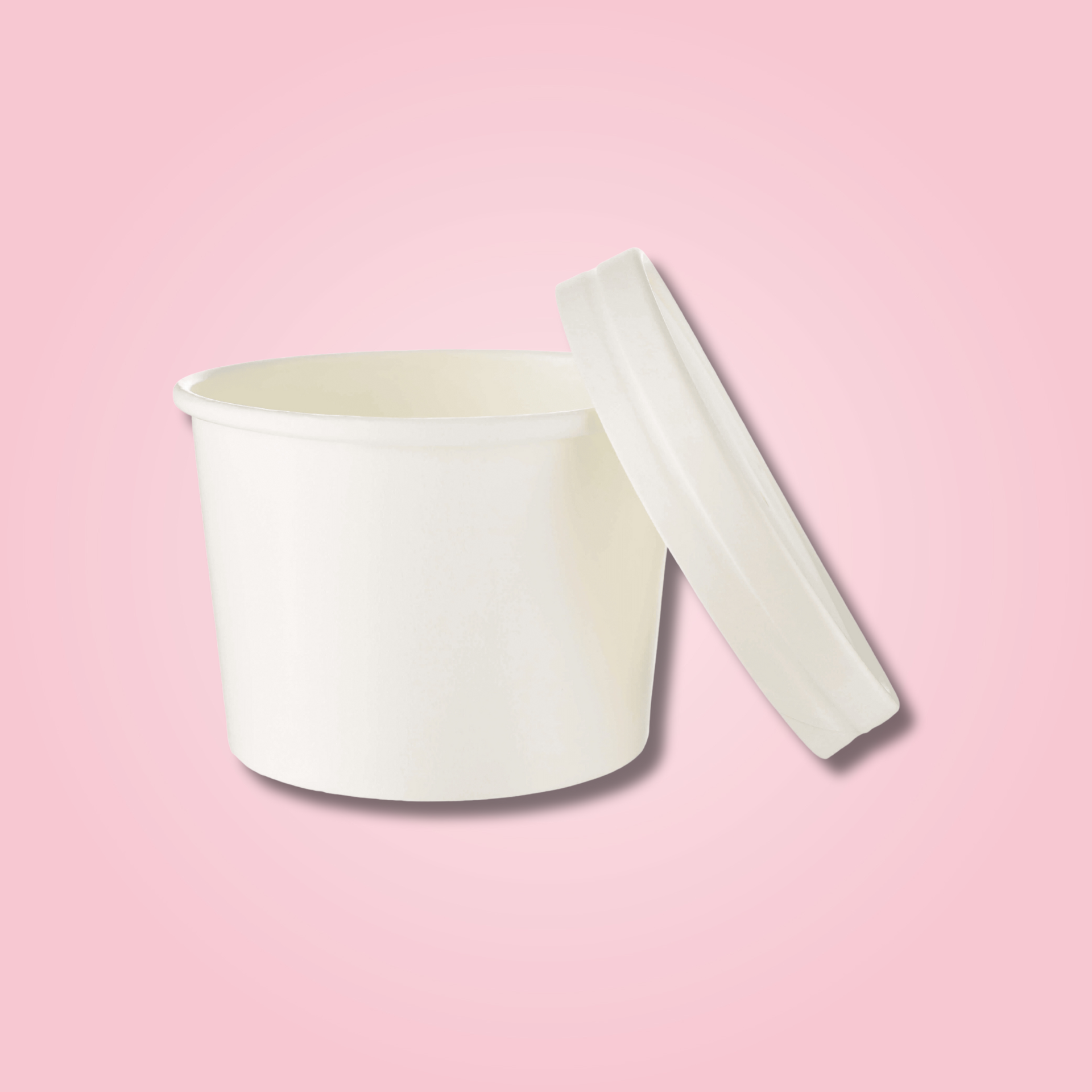 ICE CREAM CONTAINER WITH PAPER LID 350 ML