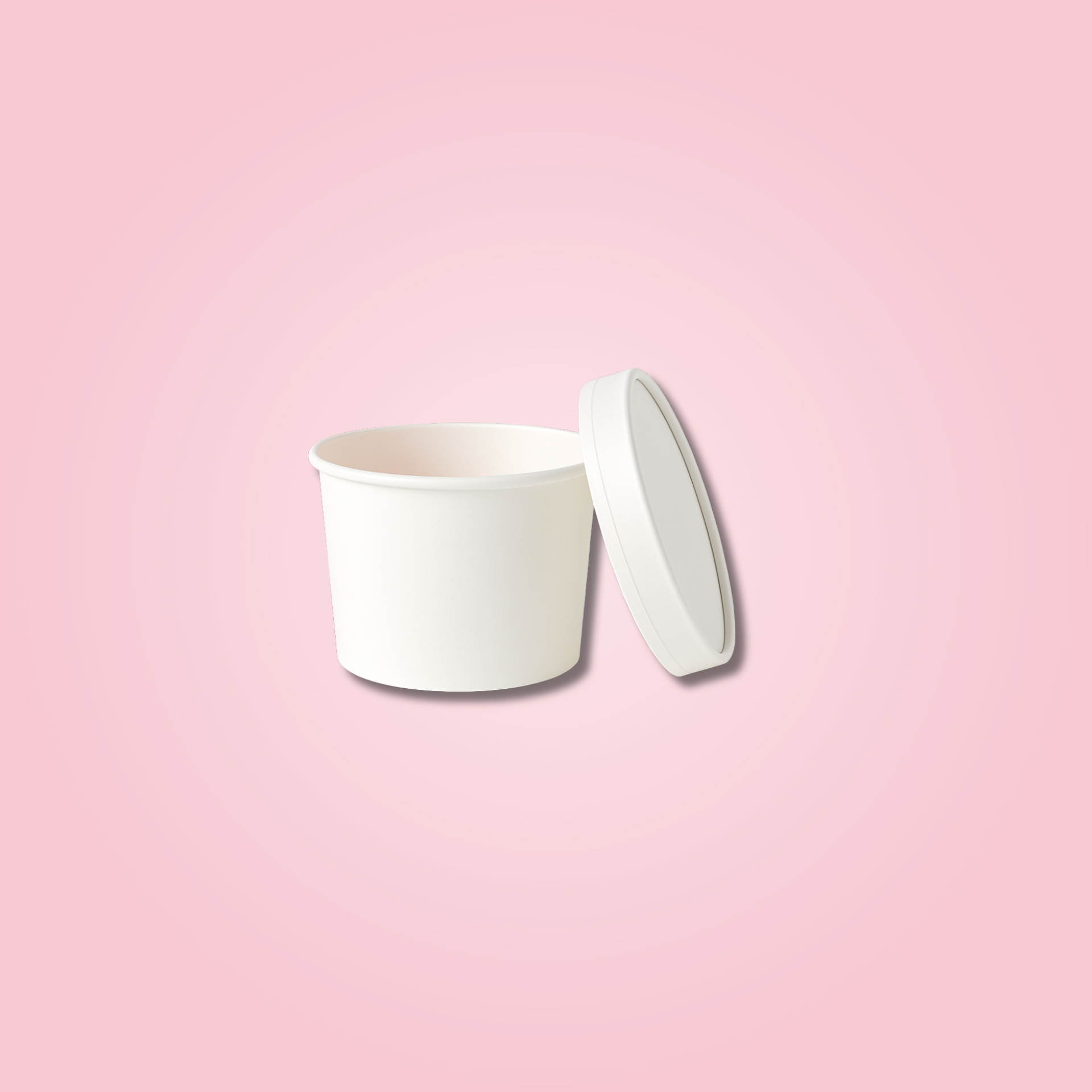 WHITE PAPER CURRY CONTAINER WITH PAPER LID 100ML