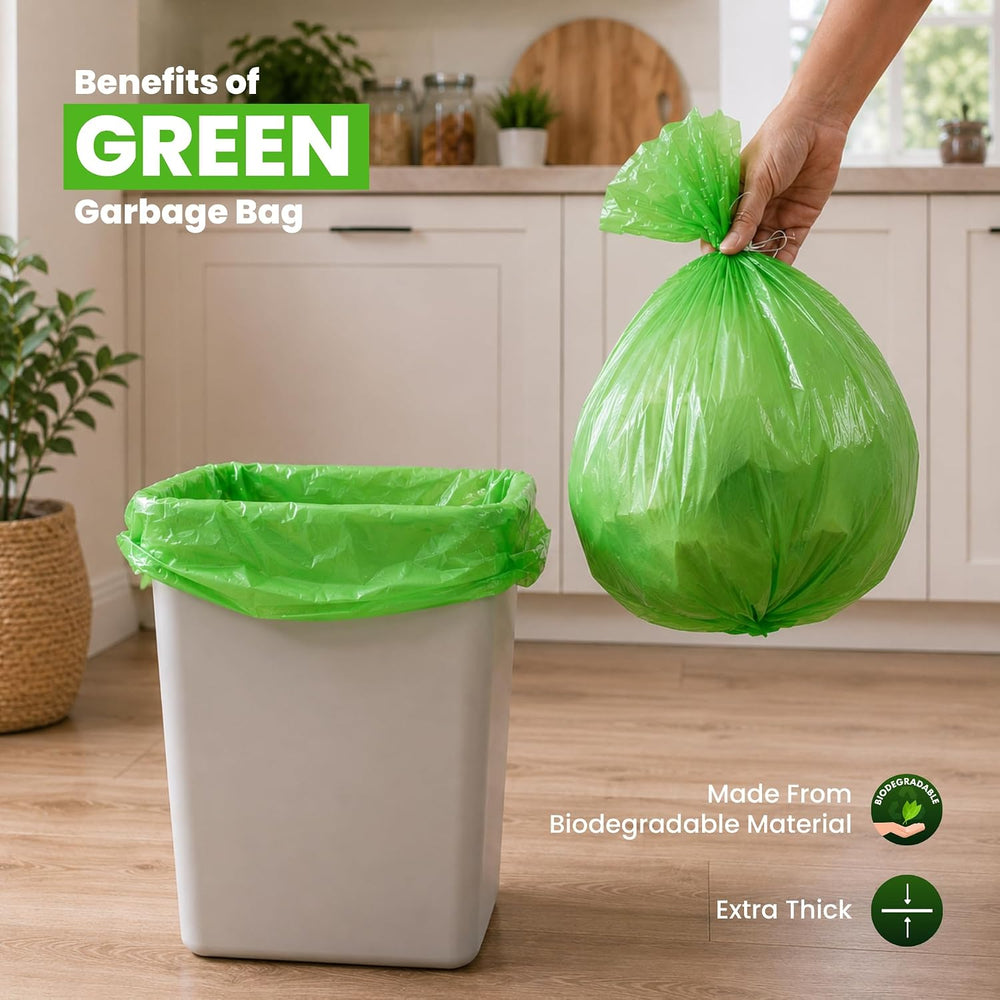 Biodegradable garbage bags strength for wet and bulky waste