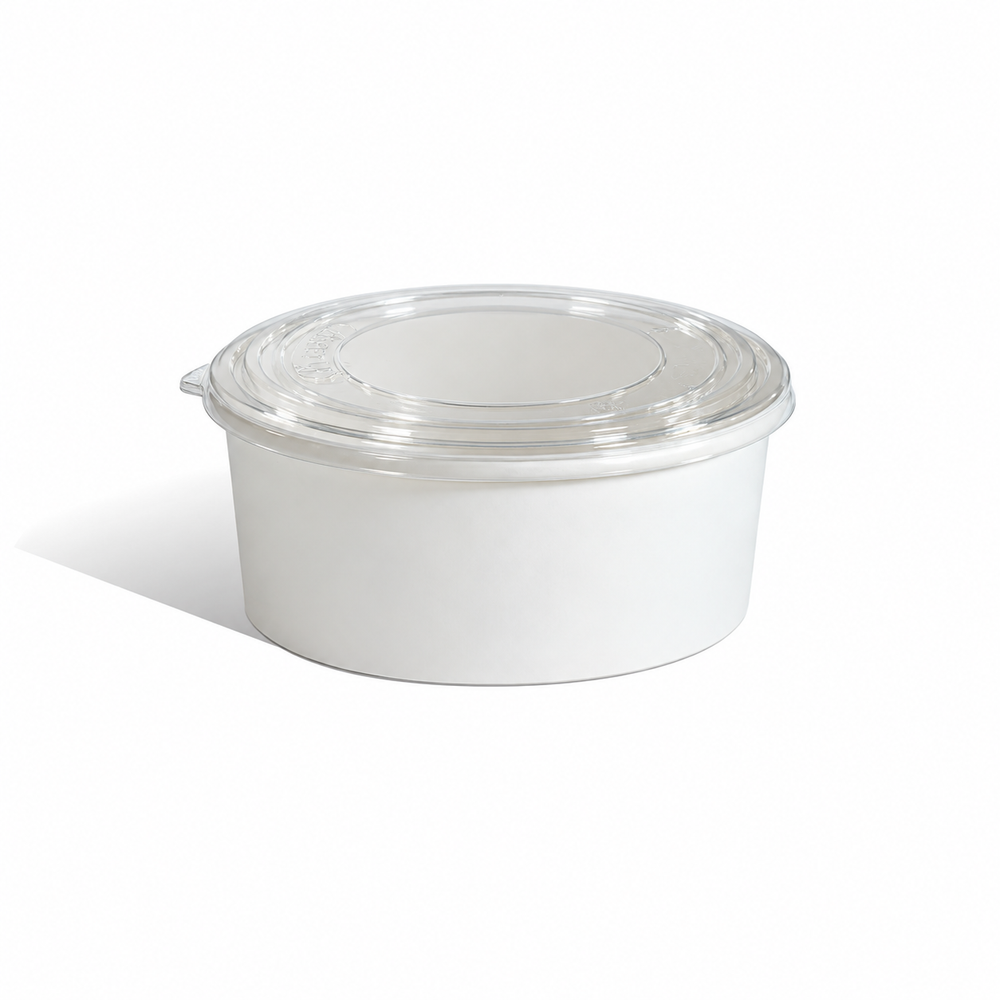 White Salad Container 750 ml with Lid - Packpe (1 of 3)
