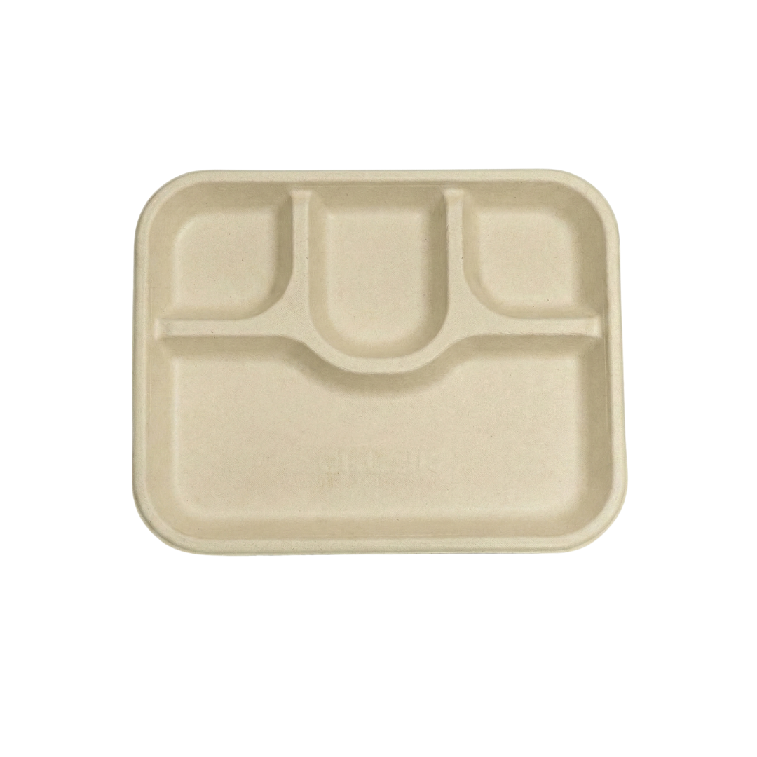 Arrowpack Brown 4 CP Meal Tray – Pack of 500