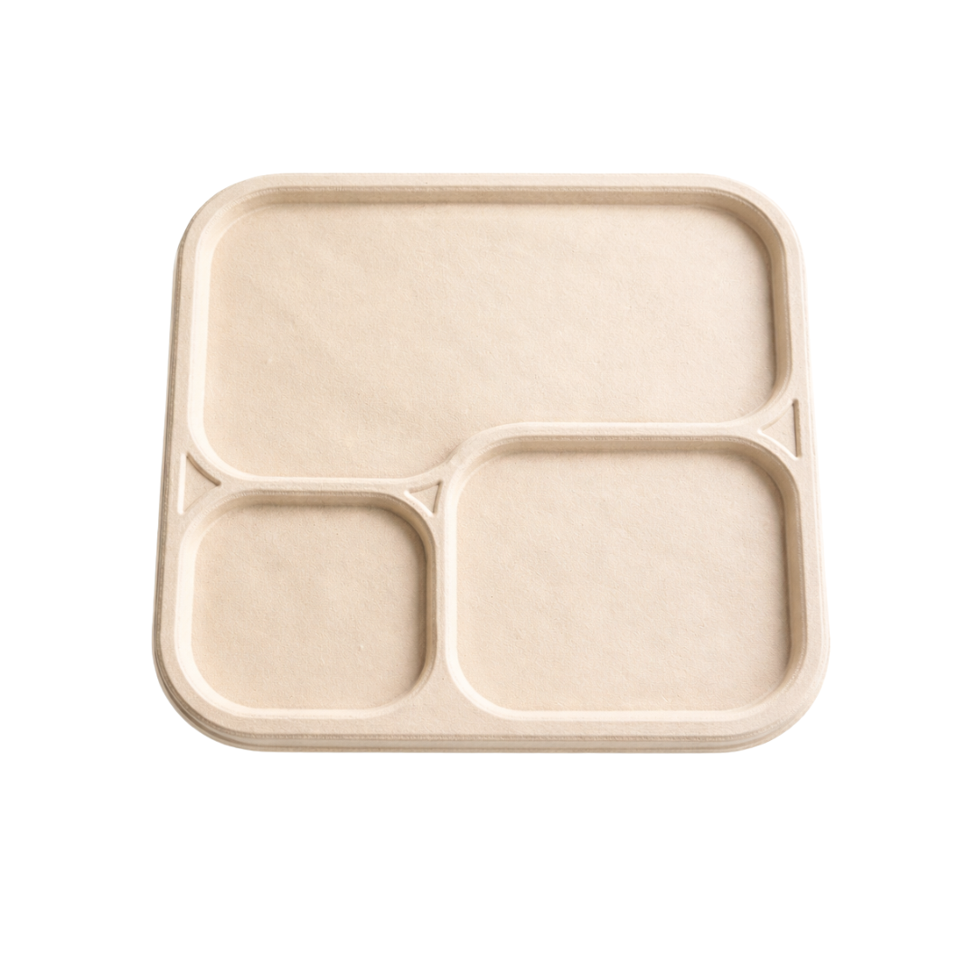 Arrowpack Brown 3 CP Meal Tray Lid – Pack of 500
