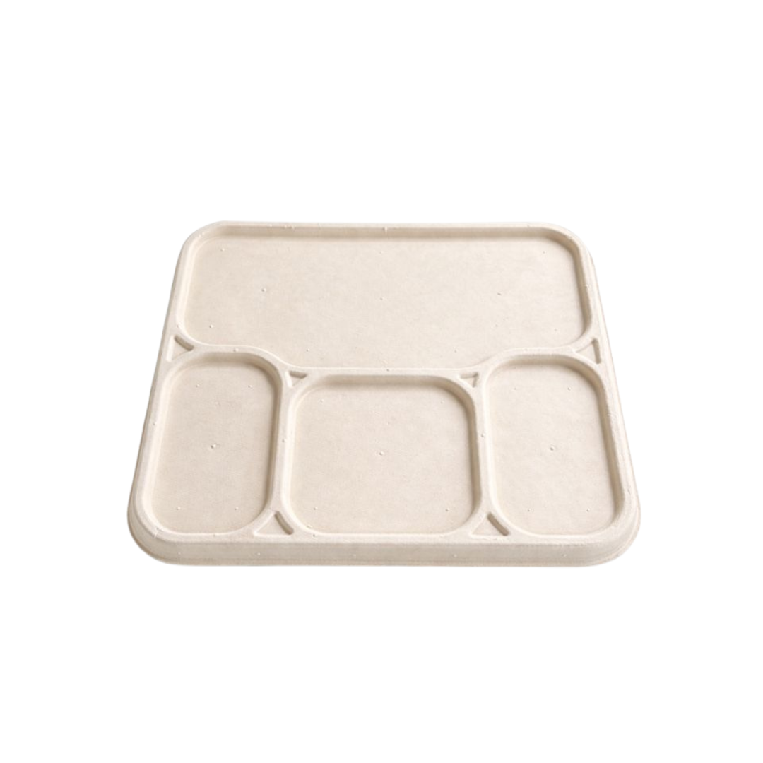 Arrowpack Brown 4 CP Meal Tray Lid – Pack of 500