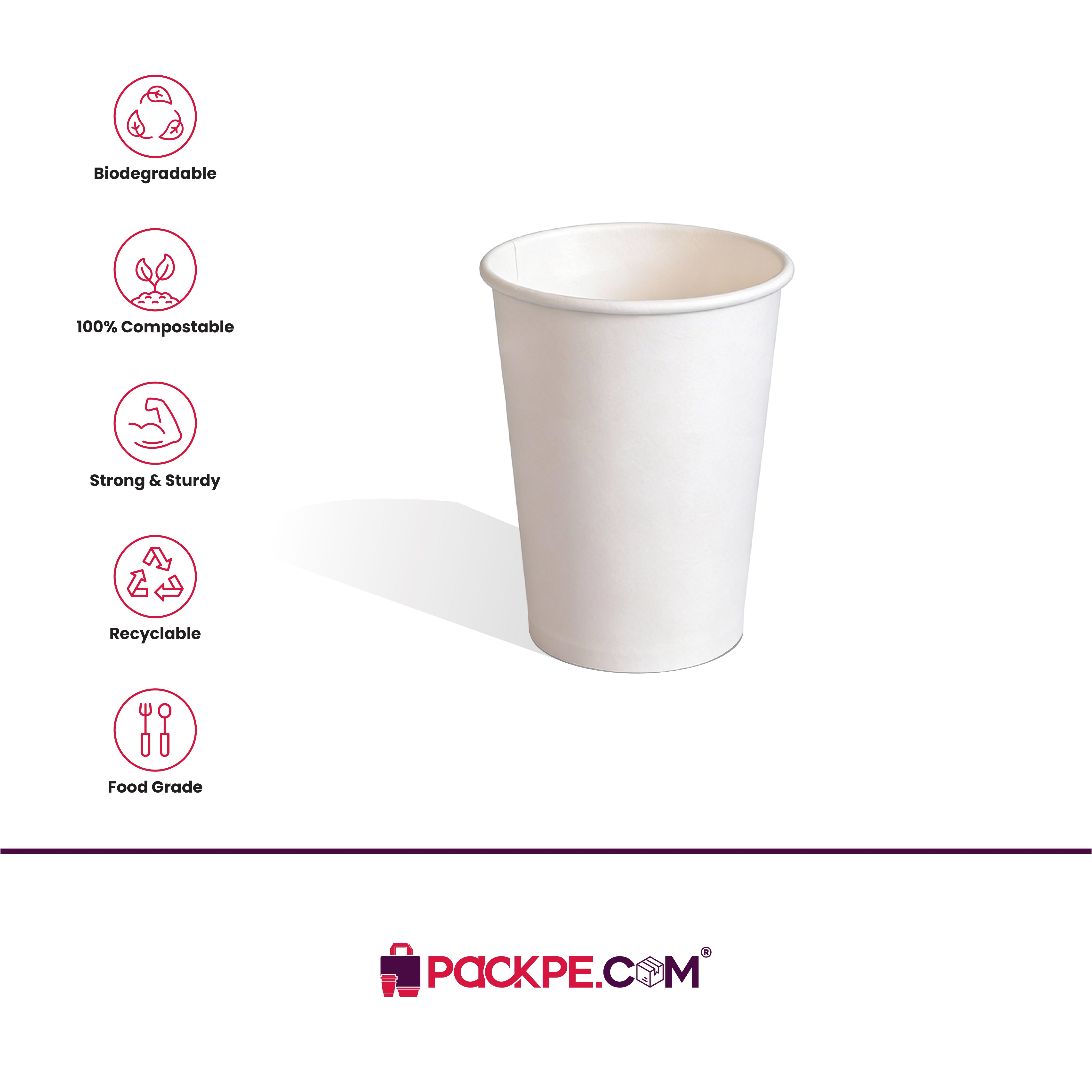 Arrowpack Single Wall Cup 360 ml – Pack of 1000