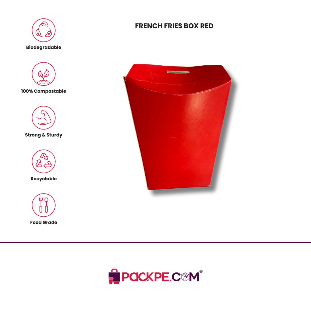 Arrowpack French Fries Box Red – Pack of 1000
