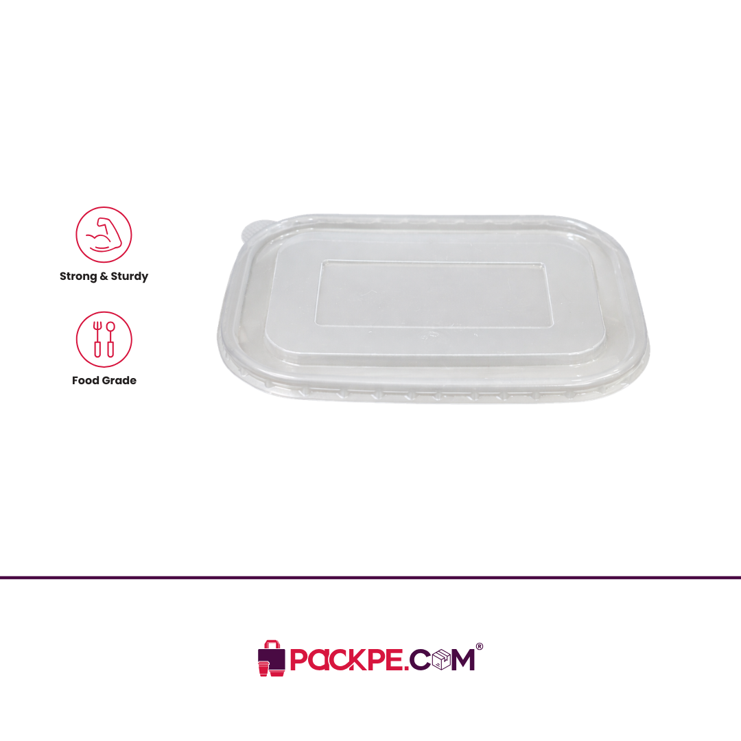Arrowpack 170x120 Rectangle PP Lid – Pack of 1000 - Packpe.Com