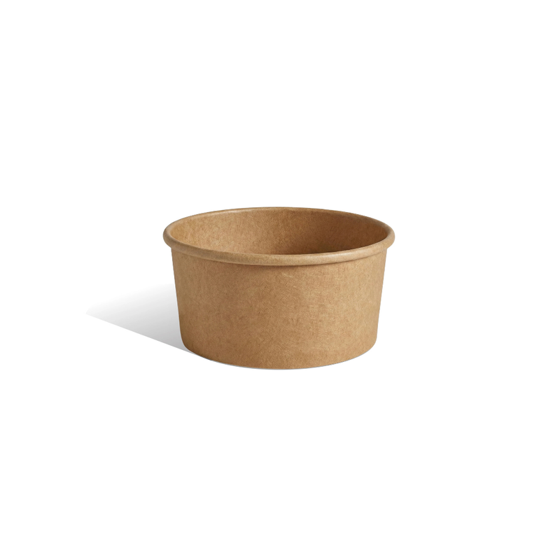Brown Kraft Round Salad Container 500 ml