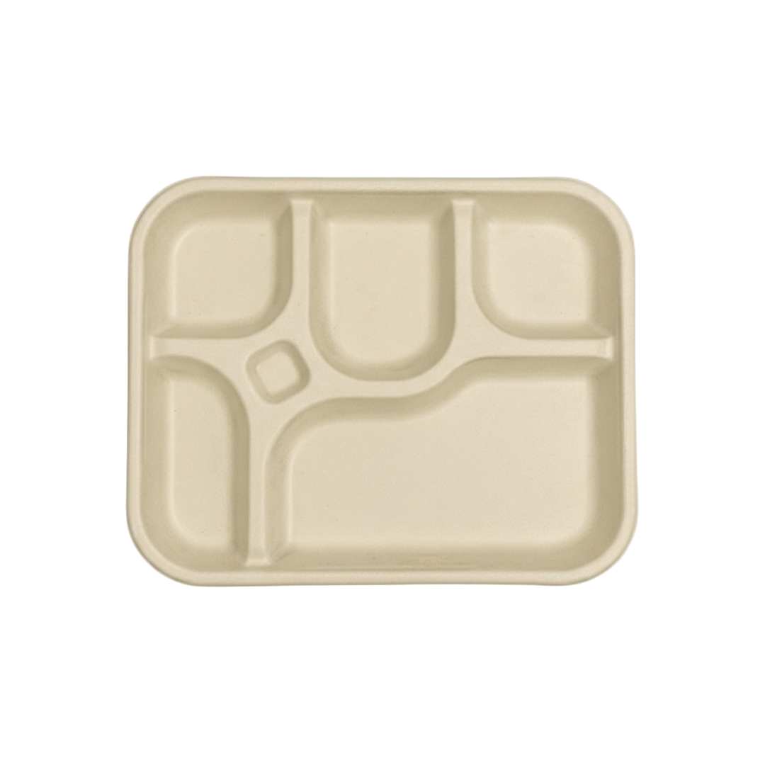 Arrowpack Brown 5 CP Meal Tray – Pack of 500 - Packpe.Com