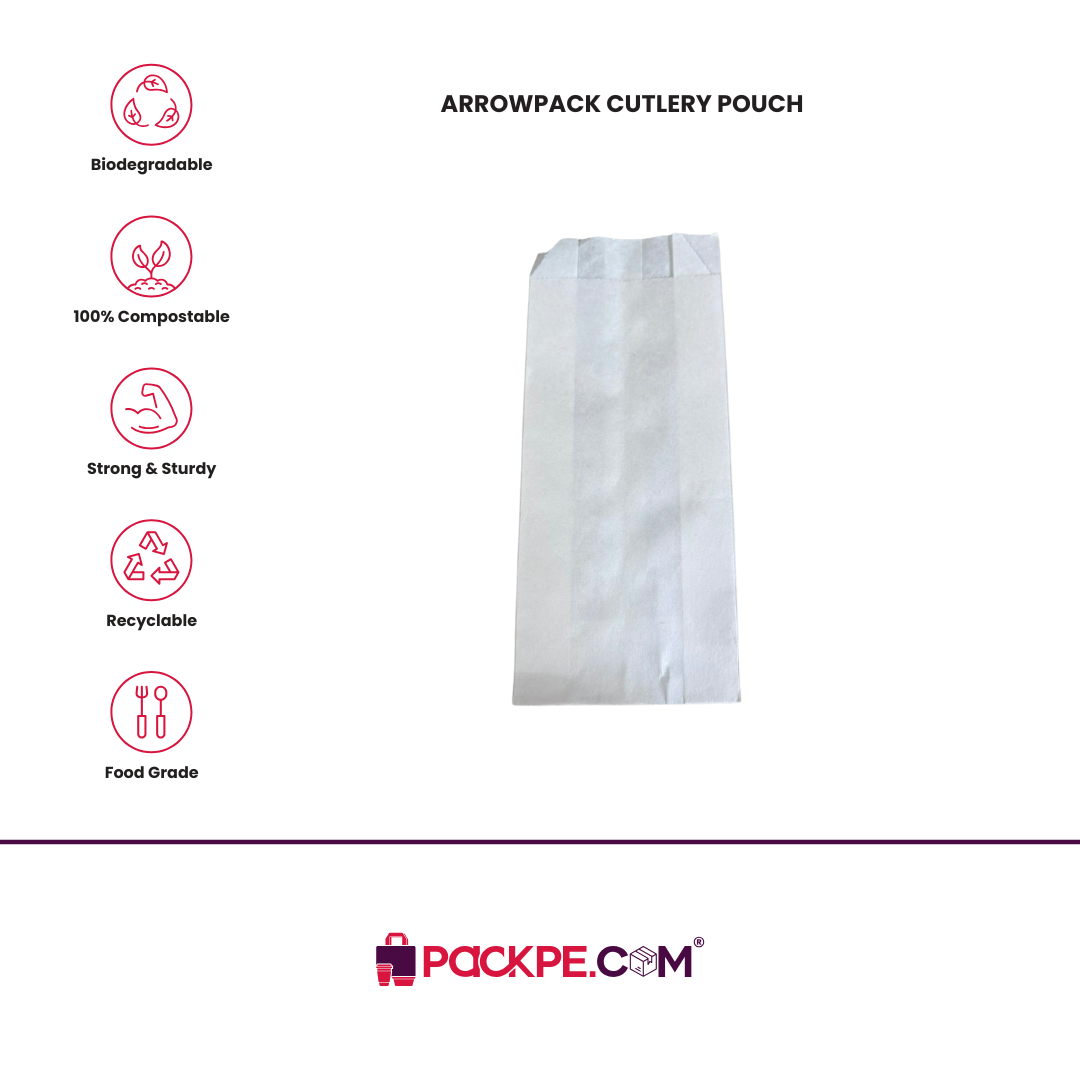 Arrowpack Cutlery Pouch – Pack of 4000 - Packpe.Com