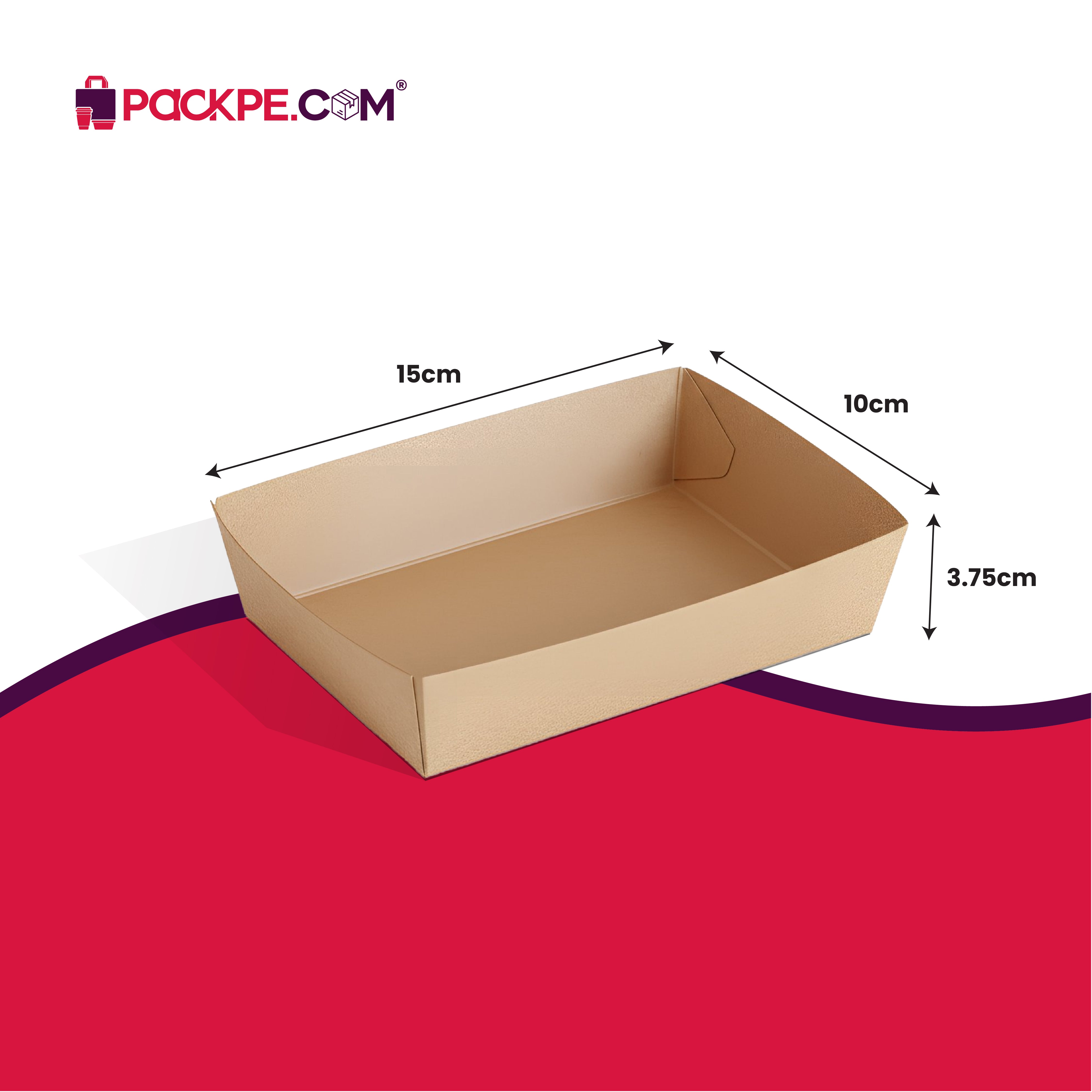 Arrowpack Kraft Brown Boat Tray 6 Inch – Pack of 4000 - Packpe.Com