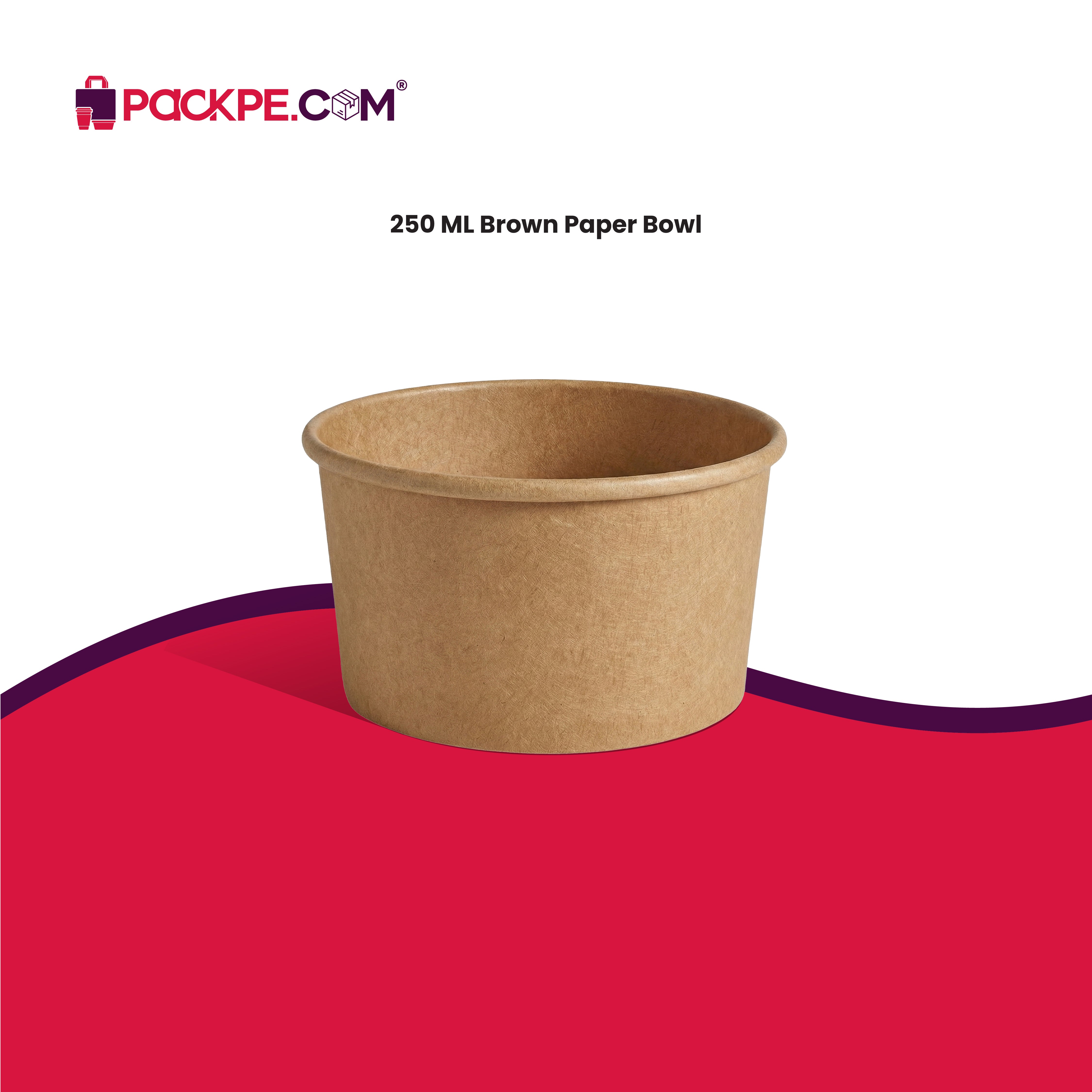 Arrowpack Kraft Paper Container 250 ml – Pack of 1000 - Packpe.Com