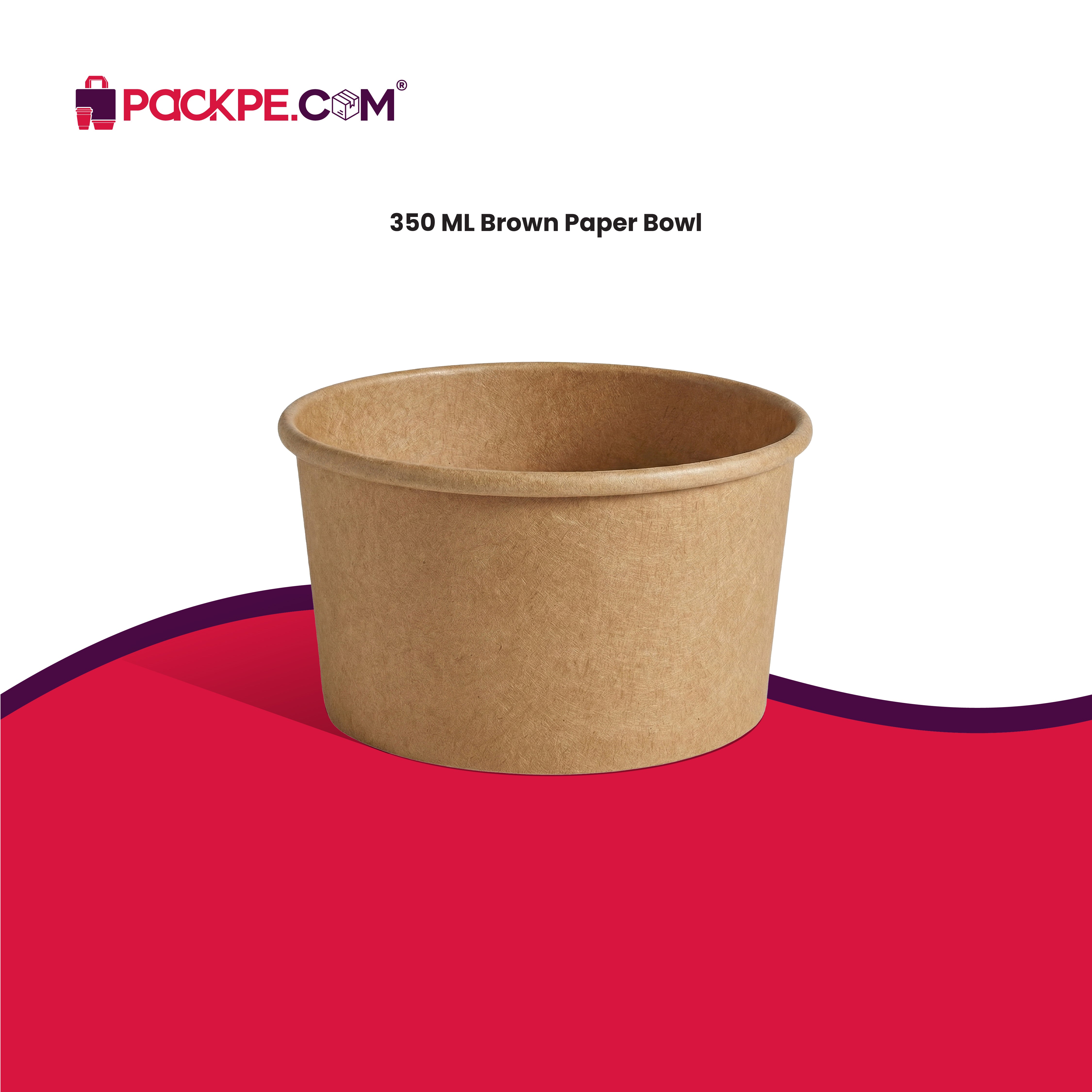Arrowpack Kraft Paper Container 350 ml – Pack of 1000 - Packpe.Com