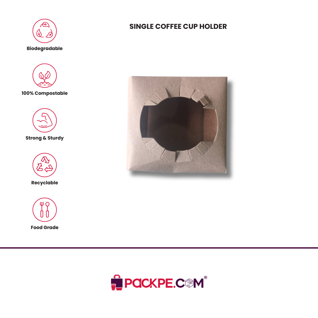 Arrowpack Single Coffee Cup Holder – Pack of 2000 - Packpe.Com