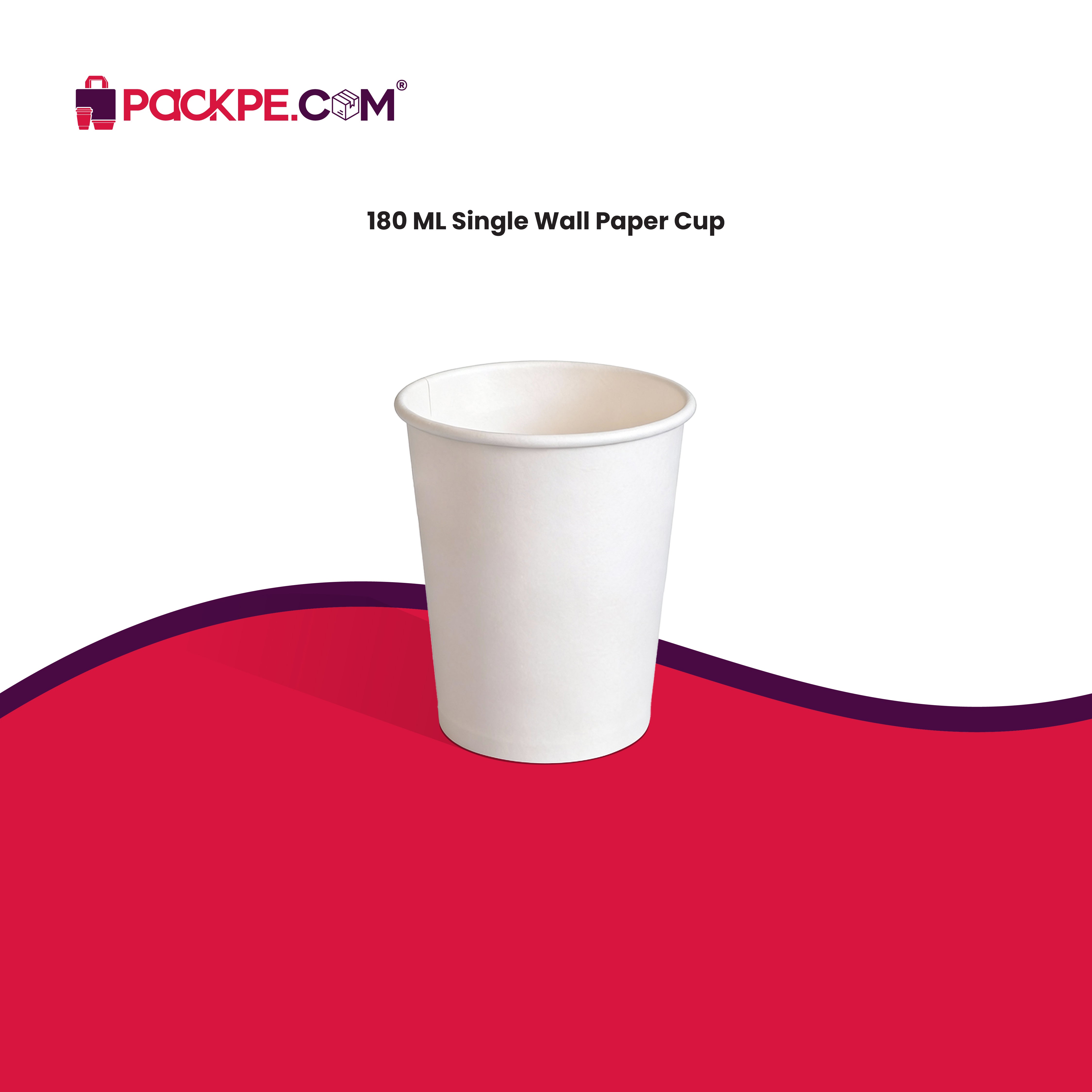 Arrowpack Single Wall Cup 180 ml – Pack of 2000 - Packpe.Com