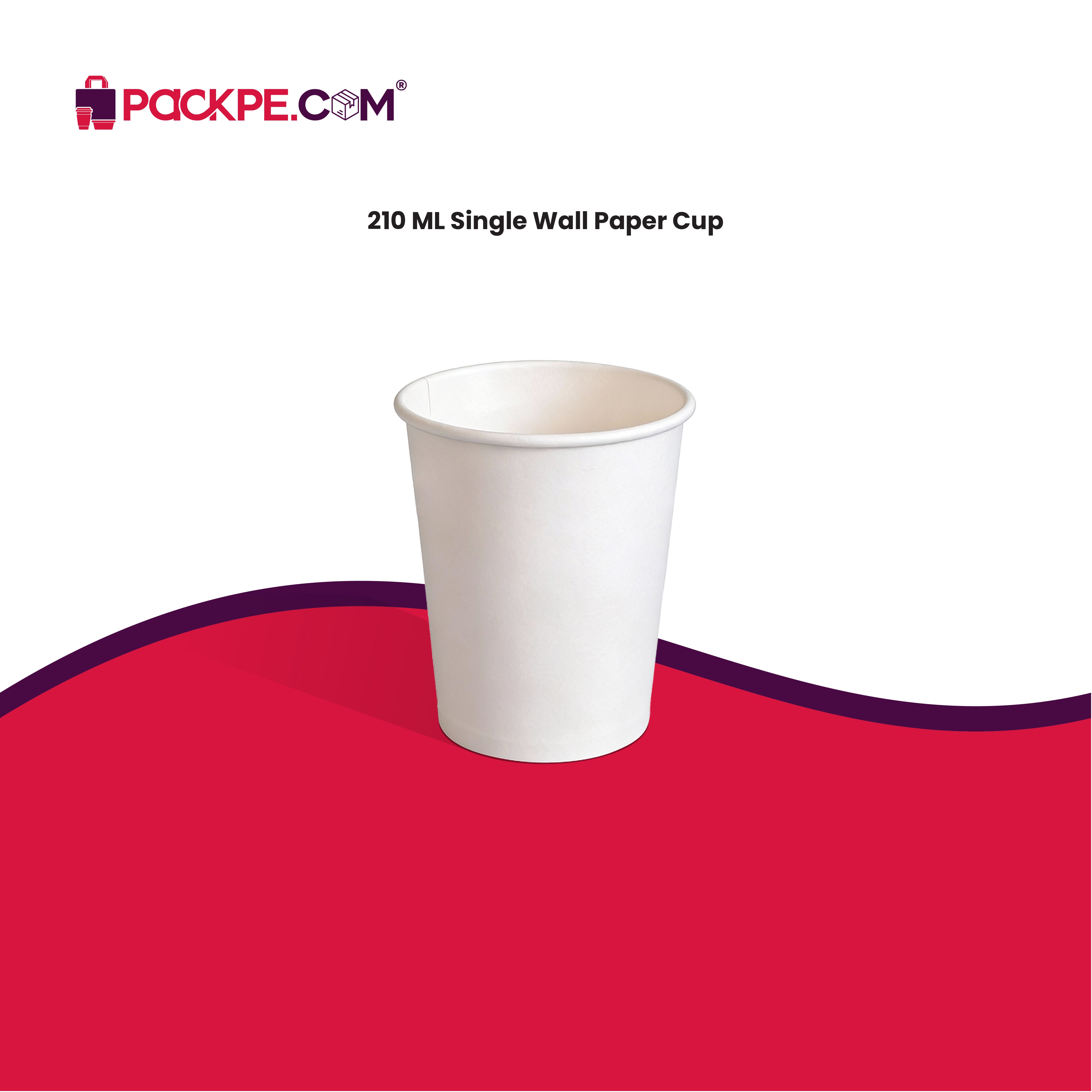 Arrowpack Single Wall Cup 210 ml – Pack of 2000 - Packpe.Com