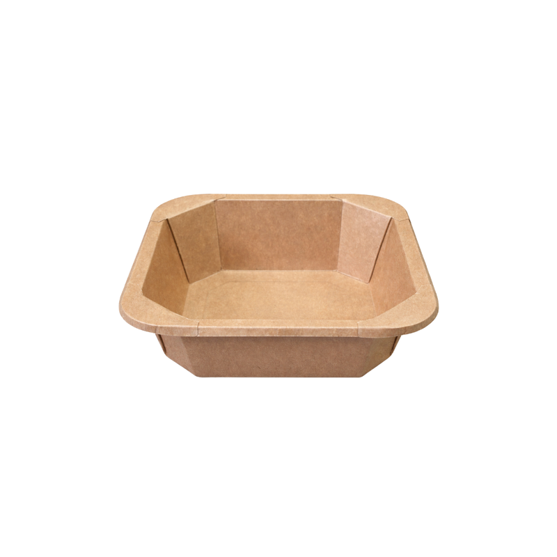 Kraft Square Kraft Container 500 ml