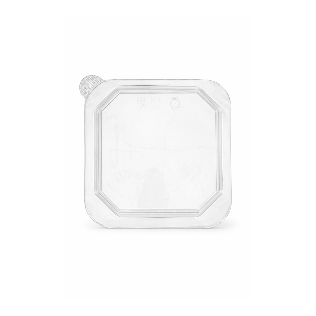 Arrowpack Square Kraft Container PET Lid 1000/1250 ml – Pack of 500 - Packpe.Com