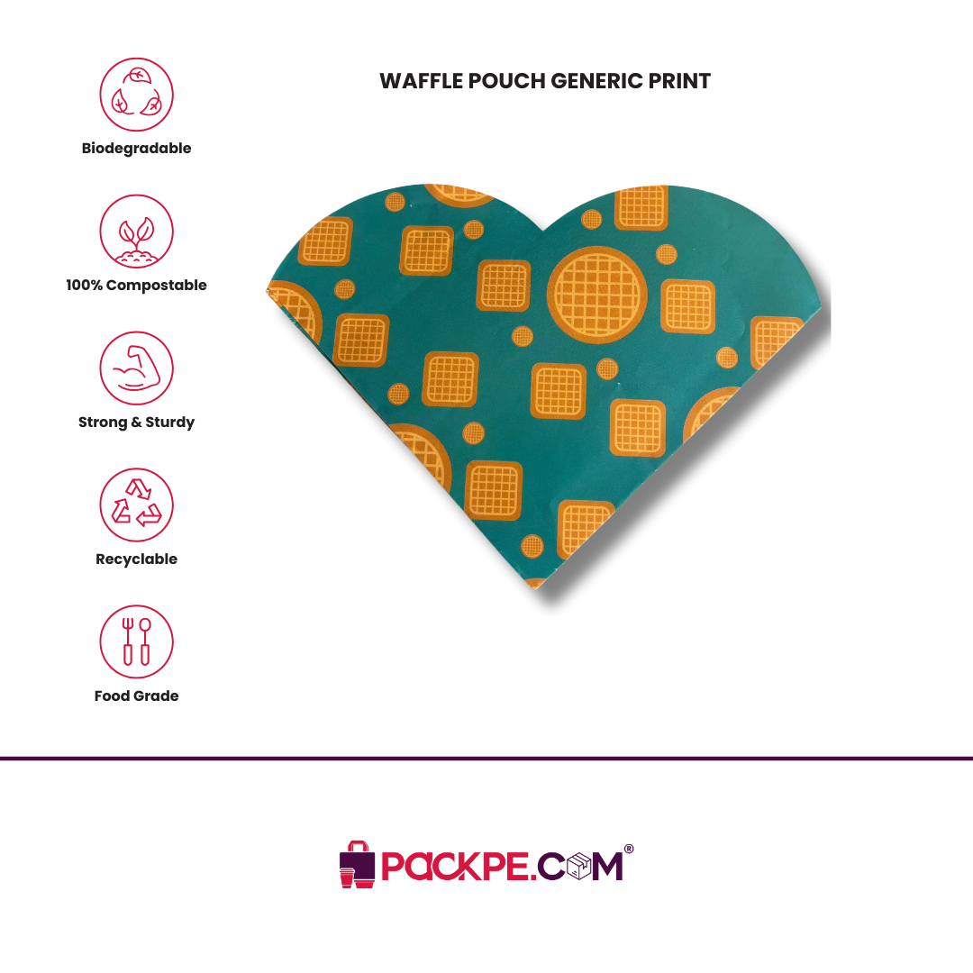 Arrowpack Waffle Pouch Generic Print – Pack of 4000 - Packpe.Com