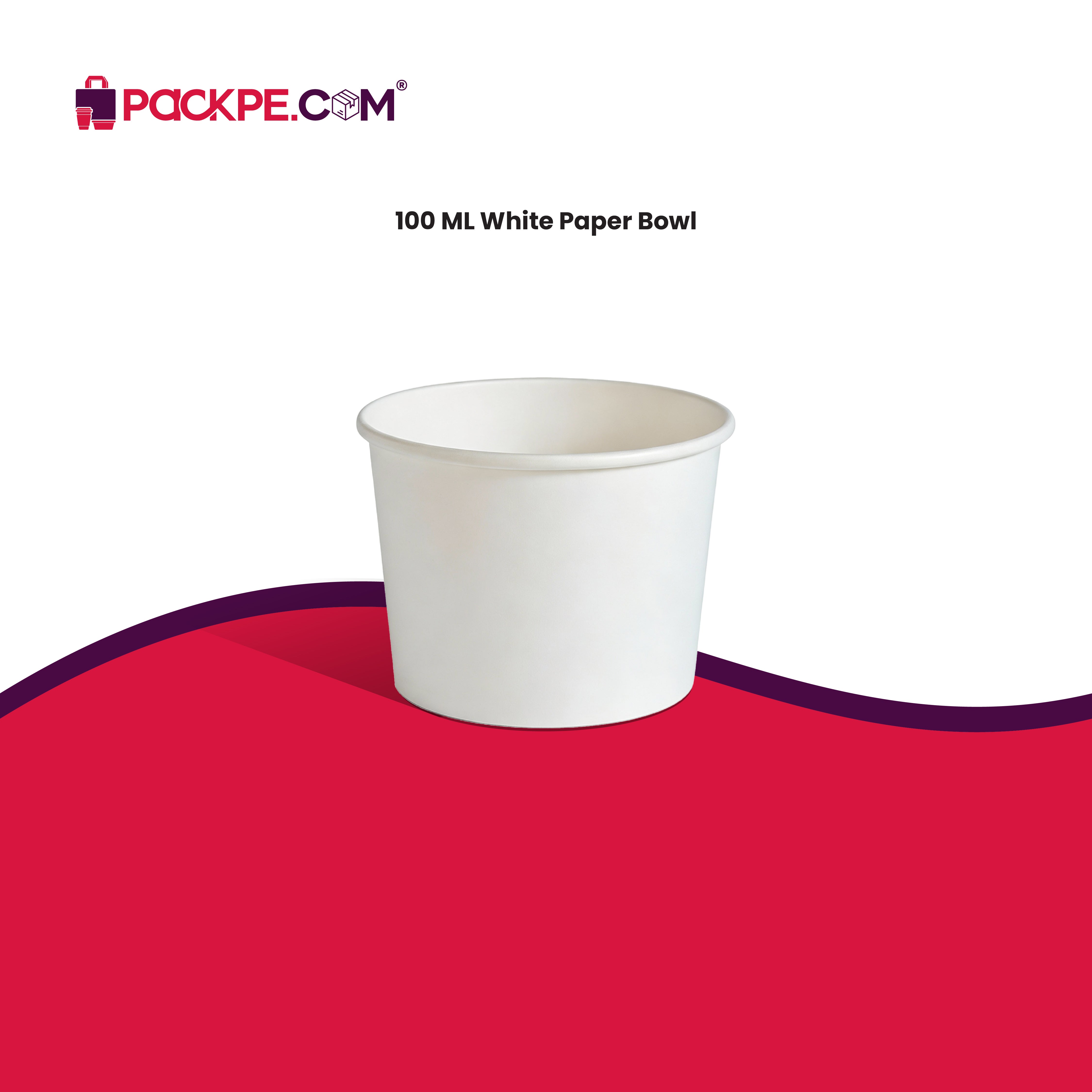 Arrowpack White Paper Container 100 ml – Pack of 3000 - Packpe.Com