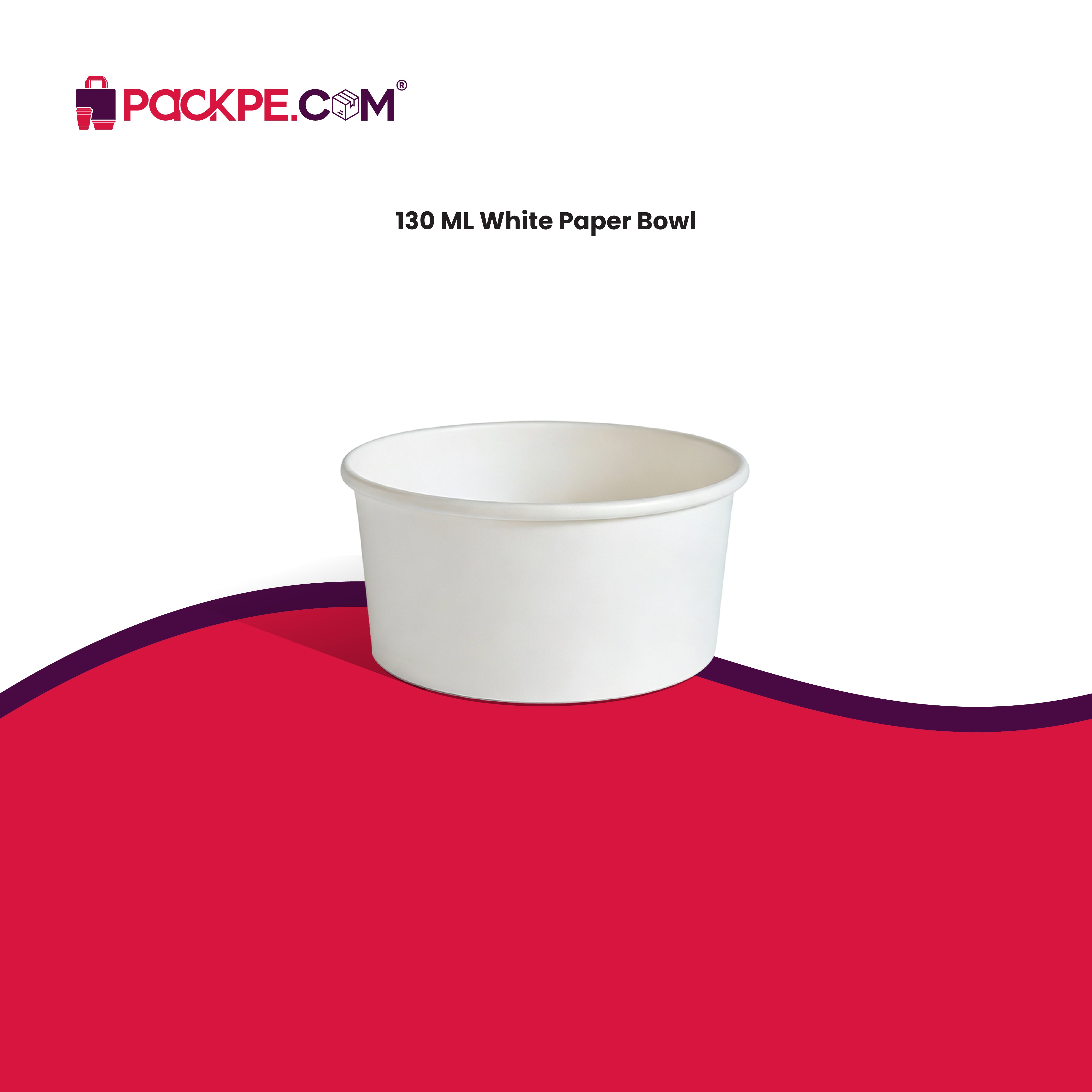 Arrowpack White Paper Container 130 ml – Pack of 3000 - Packpe.Com