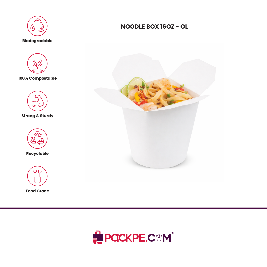 Wok Box 16 oz - Pack of 1000 - Packpe.Com