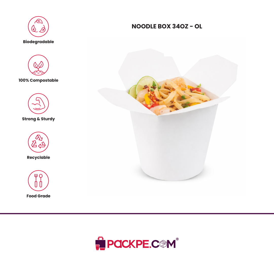 Wok Box 34 oz - Pack of 1000 - Packpe.Com